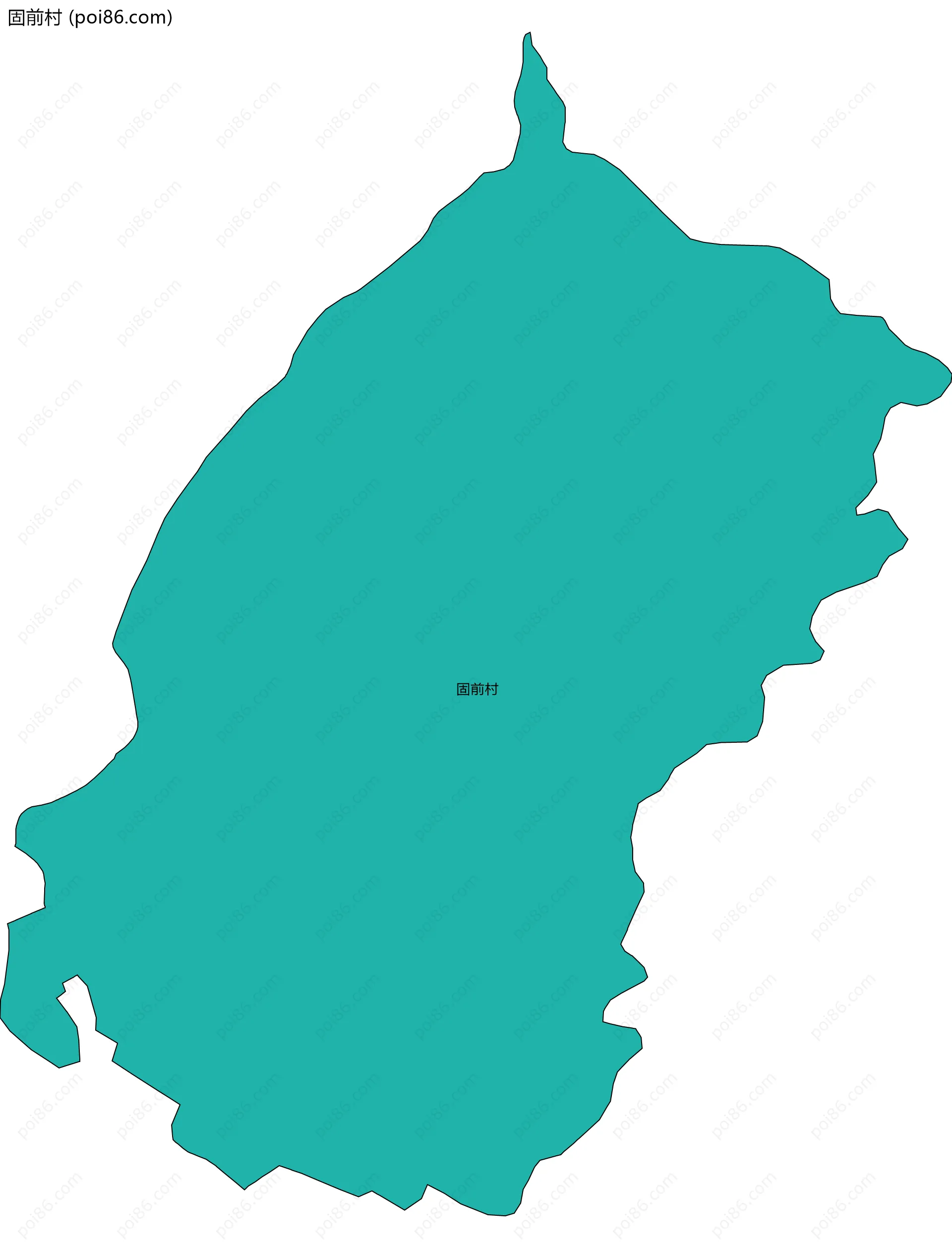 固前村边界地图