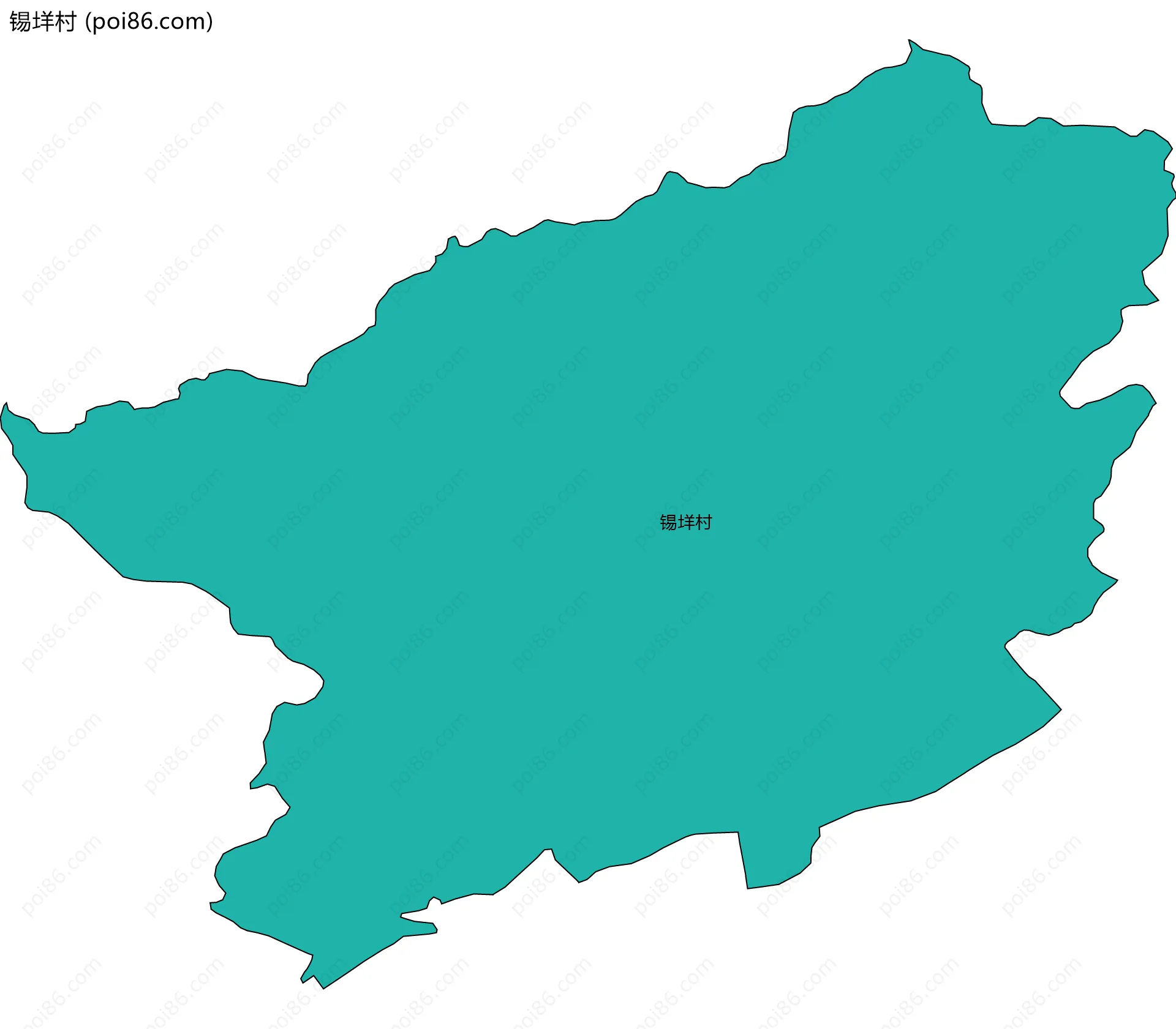 锡垟村边界地图