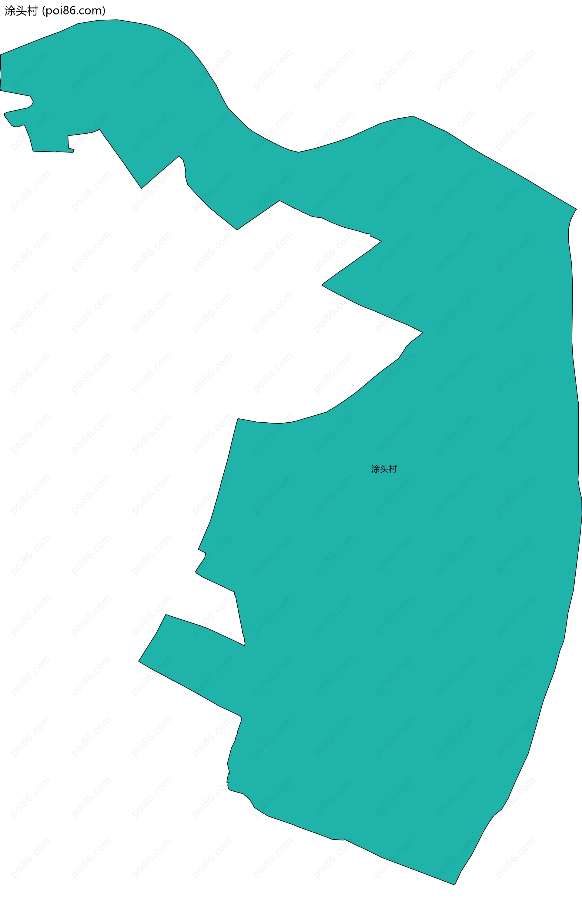 涂头村边界地图