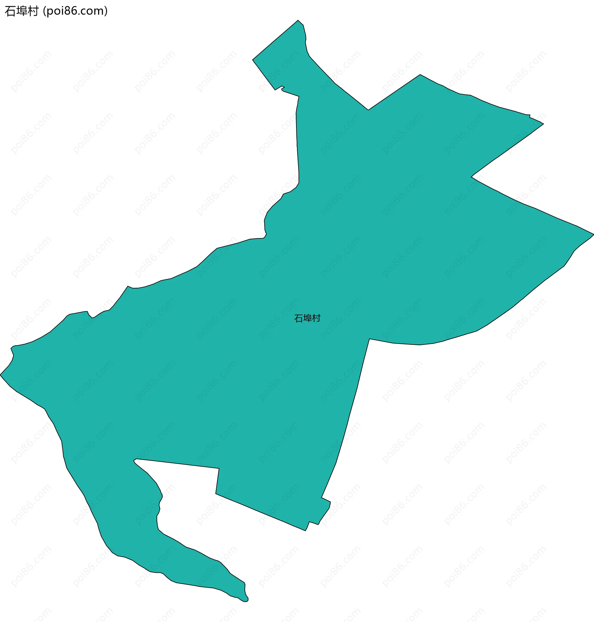石埠村边界地图