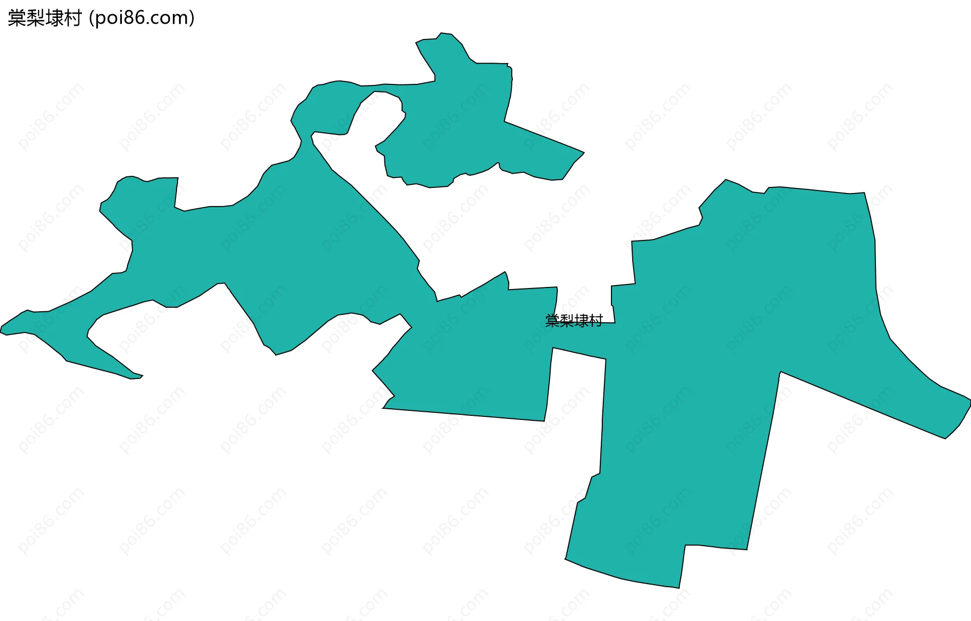 棠梨埭村边界地图