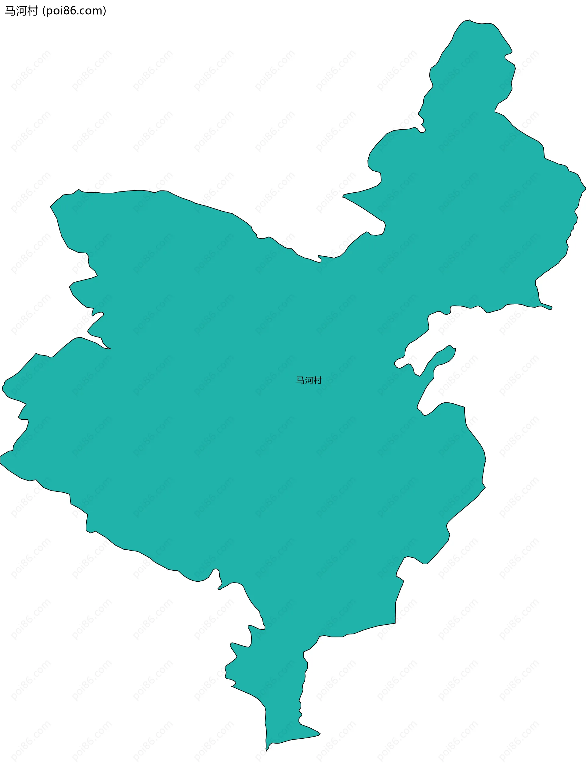 马河村边界地图