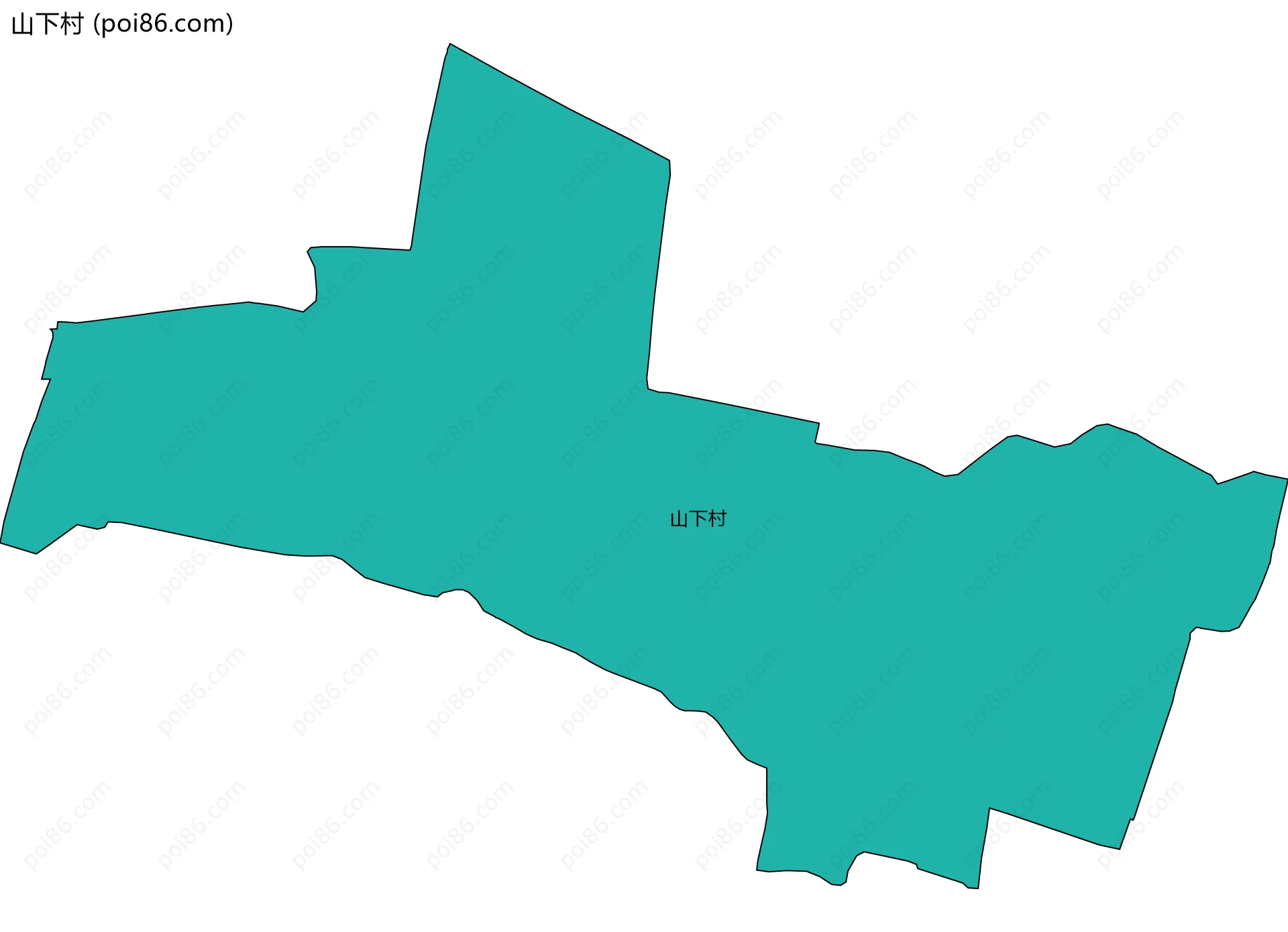 山下村边界地图