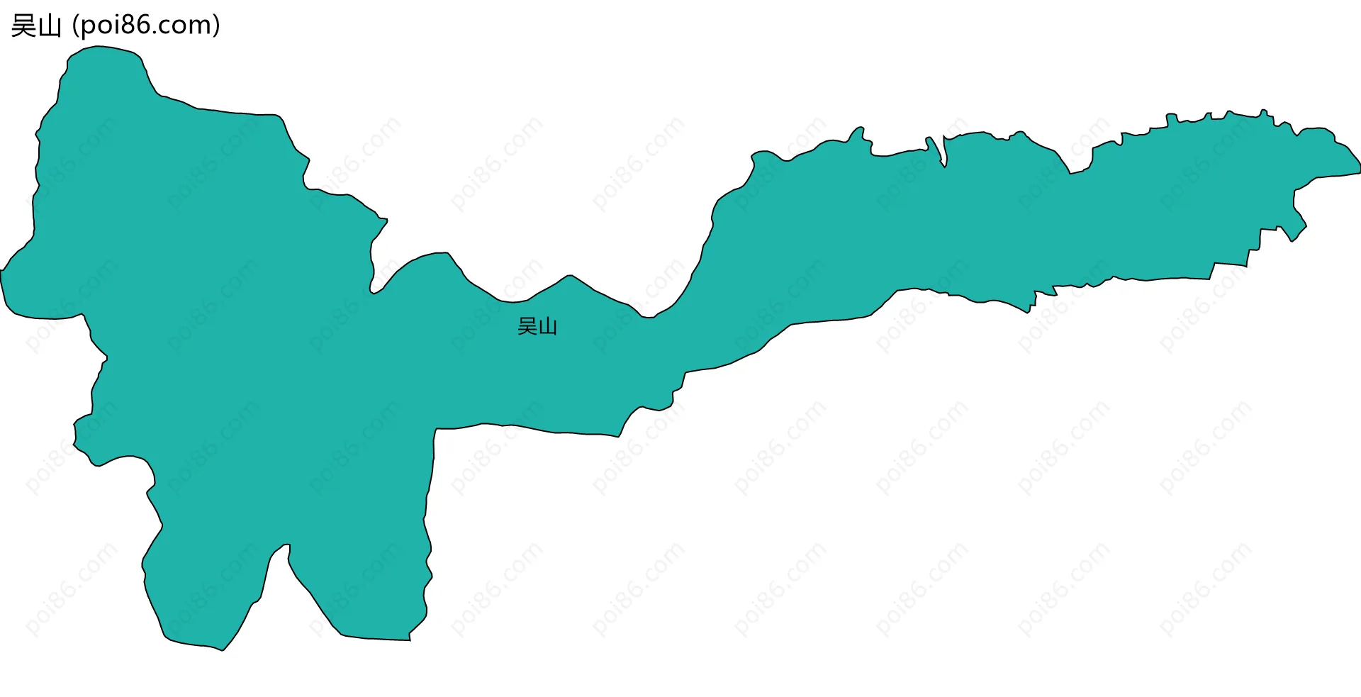 吴山边界地图