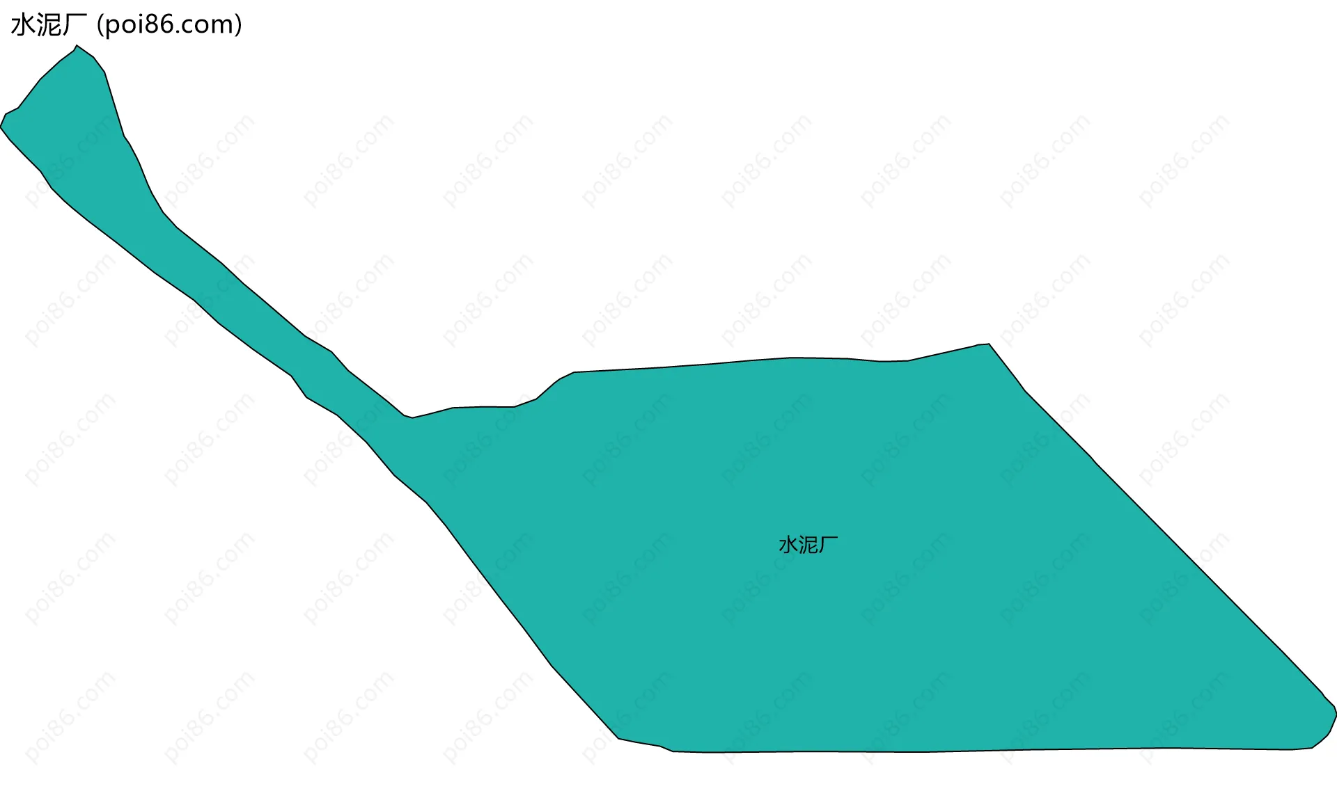 水泥厂边界地图