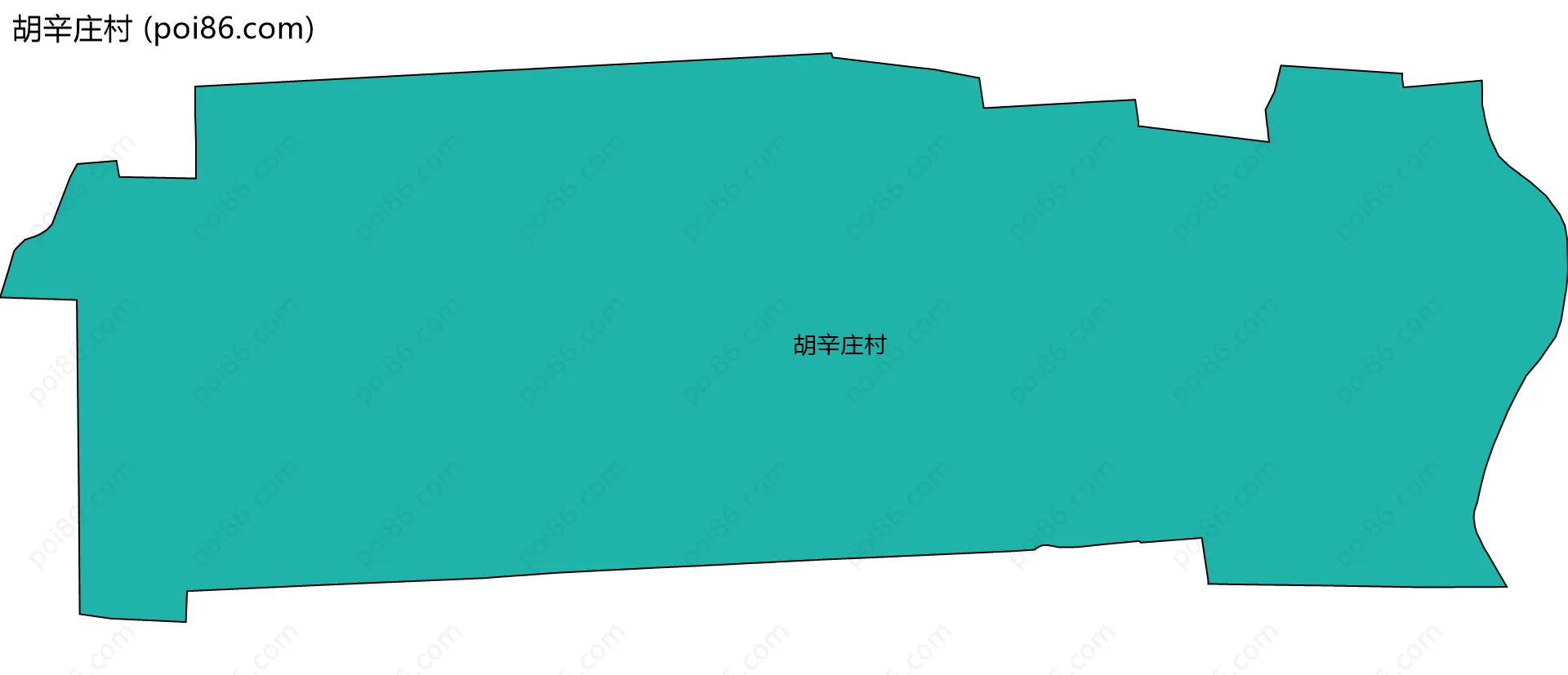 胡辛庄村边界地图