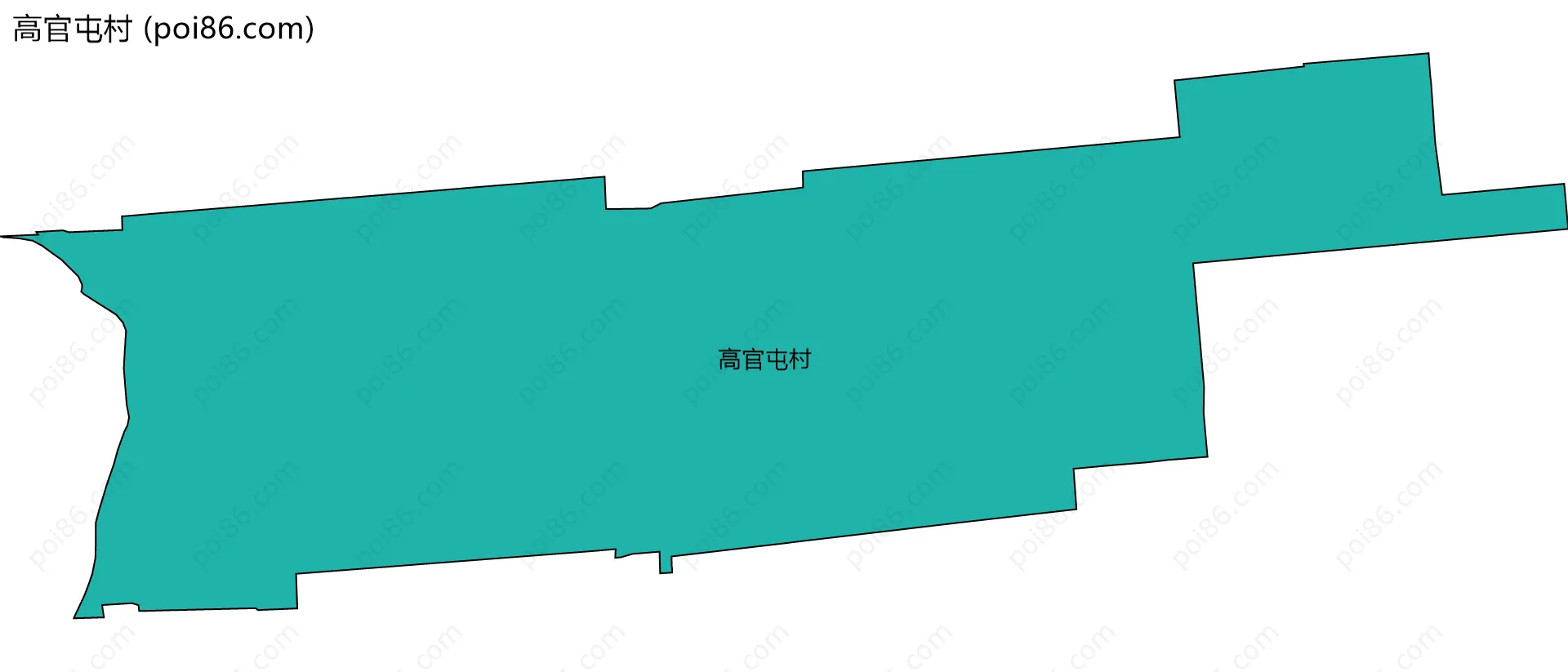 高官屯村边界地图