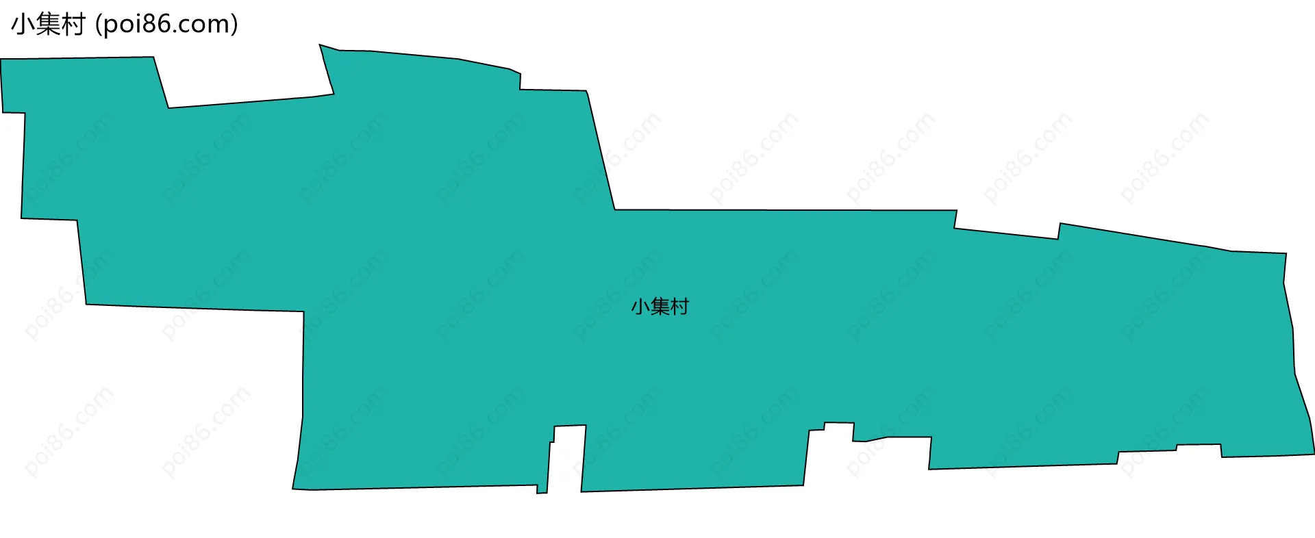 小集村边界地图