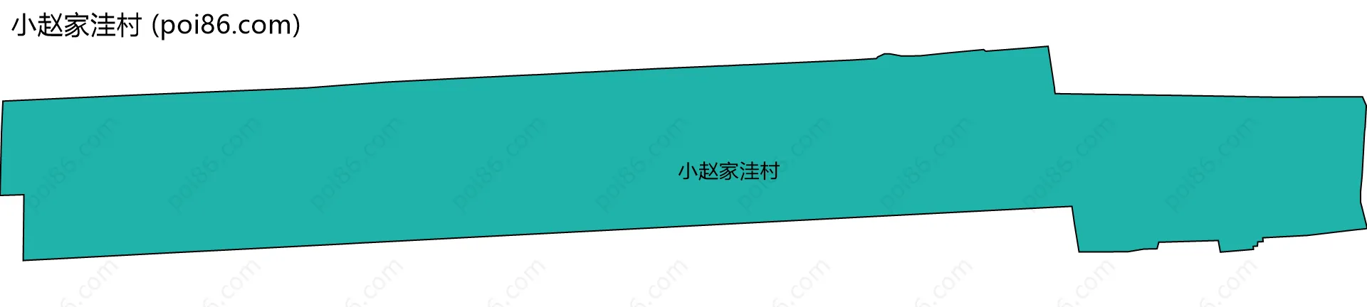 小赵家洼村边界地图