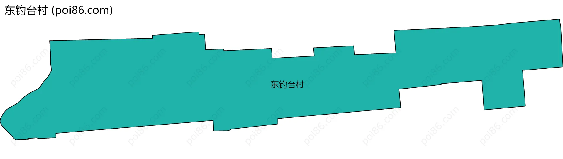 东钓台村边界地图