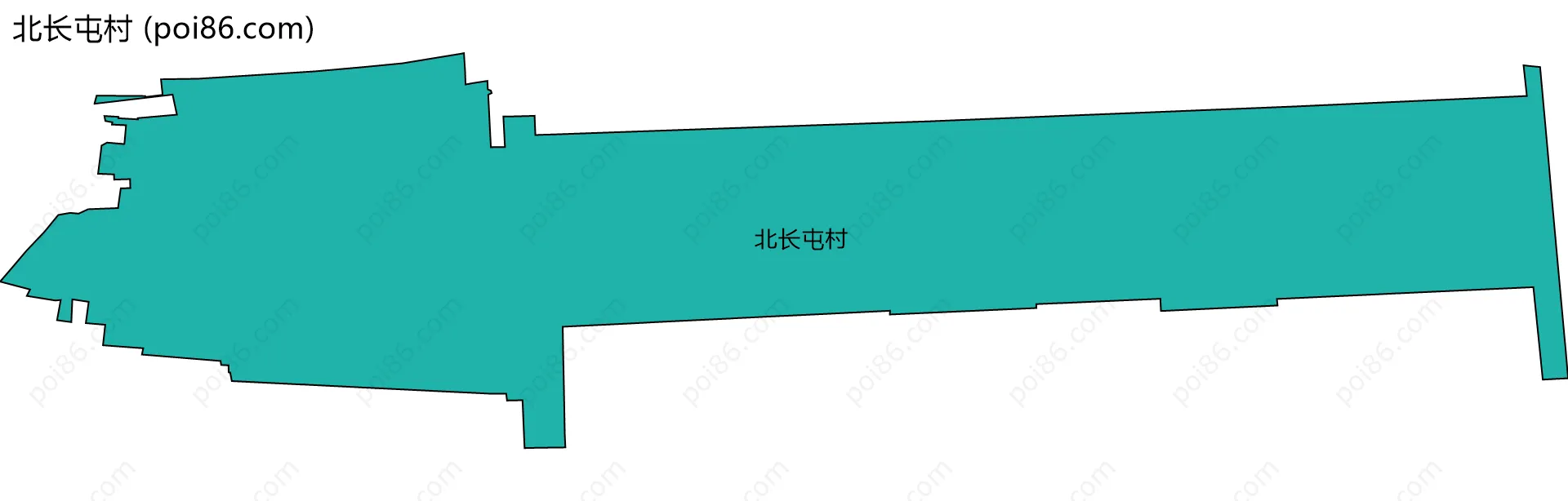 北长屯村边界地图