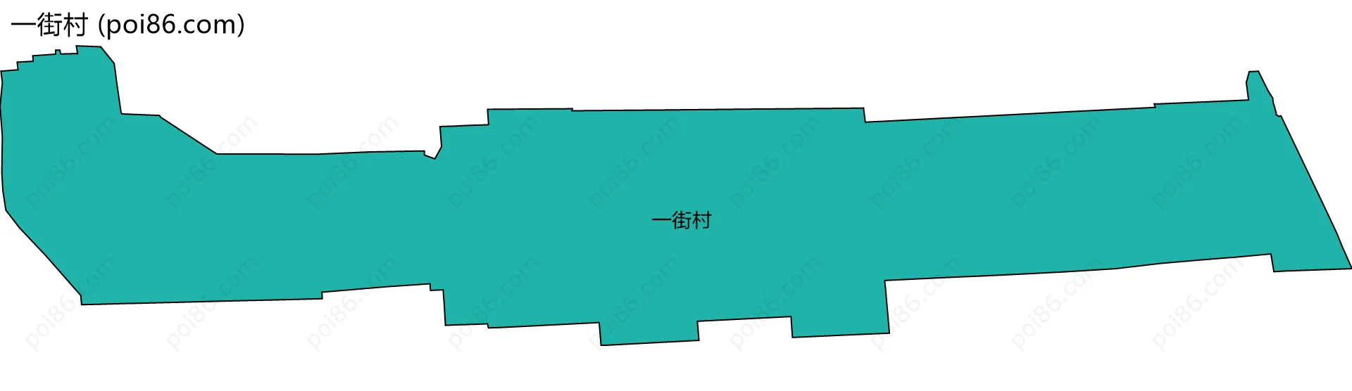 一街村边界地图