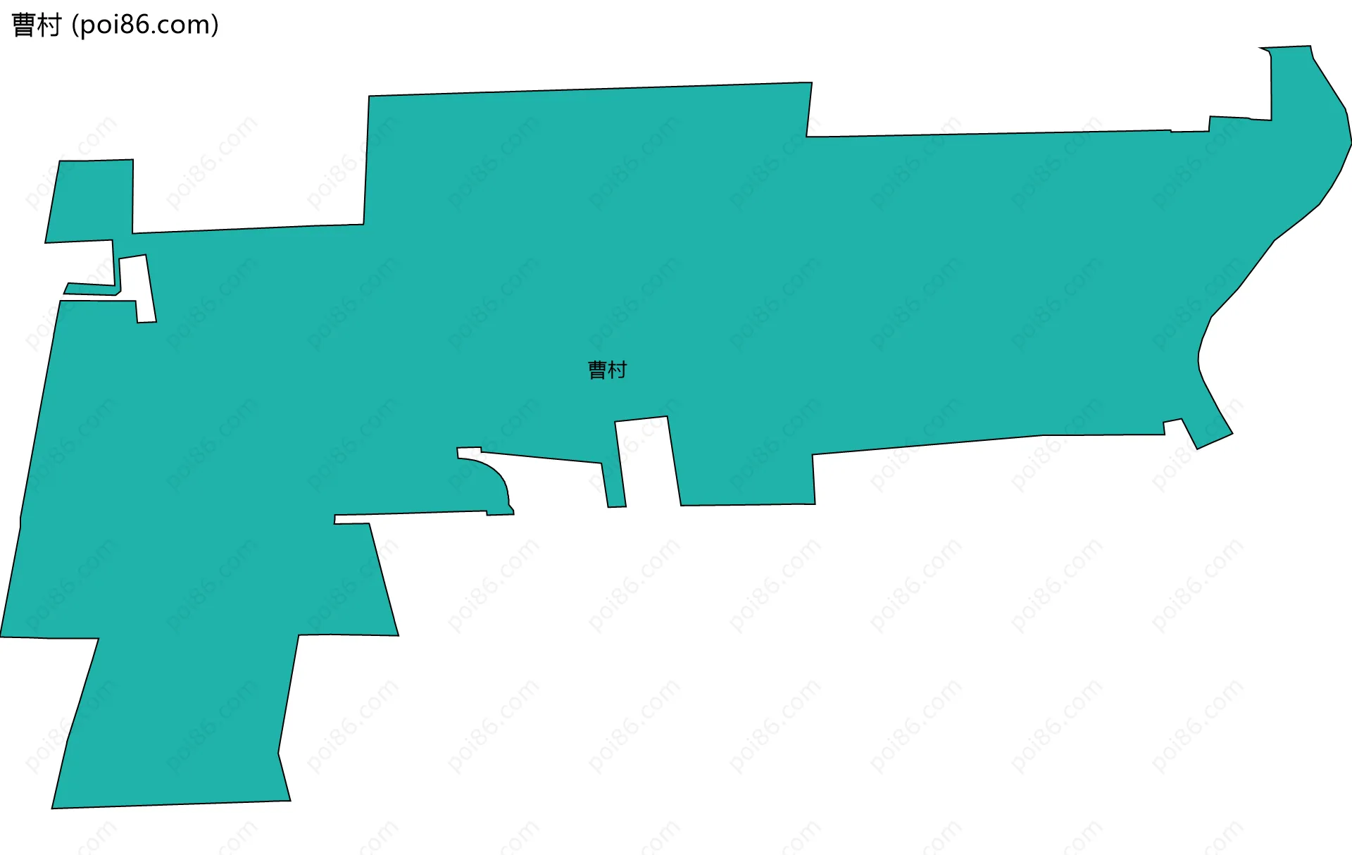 曹村边界地图