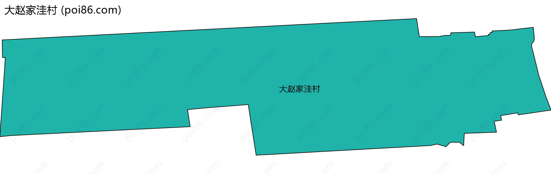 大赵家洼村边界地图