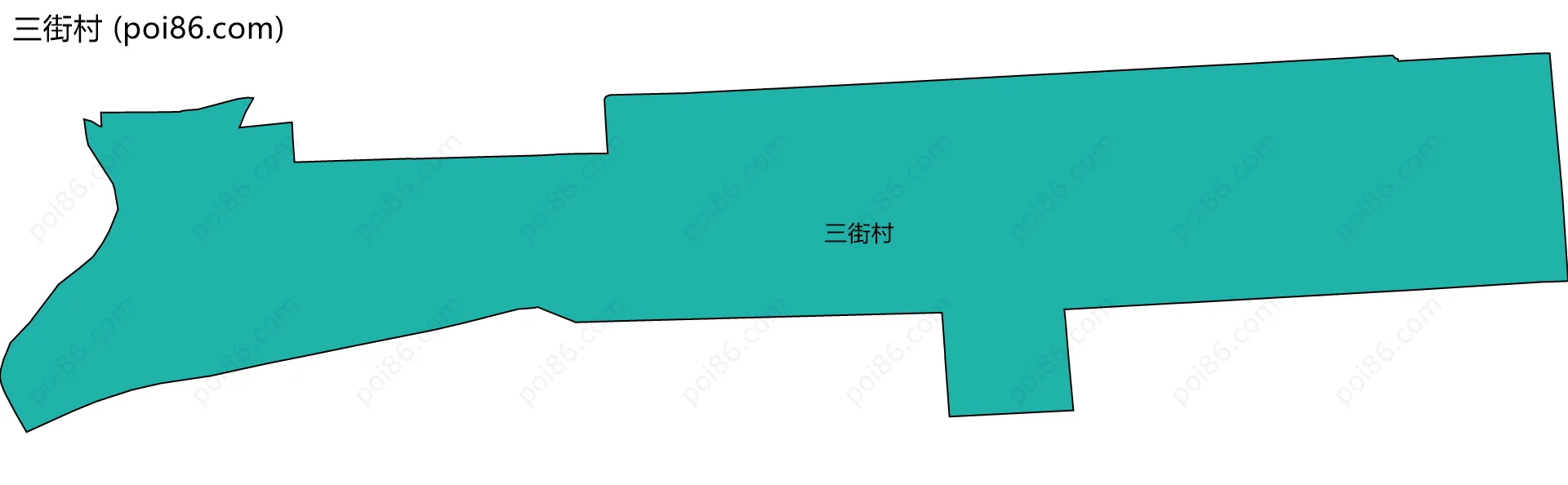 三街村边界地图