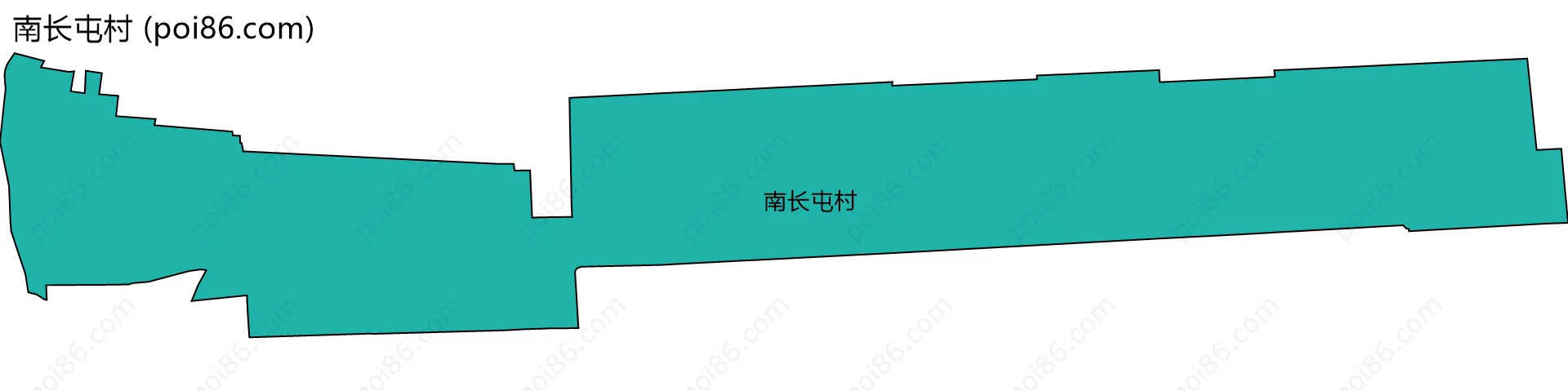 南长屯村边界地图