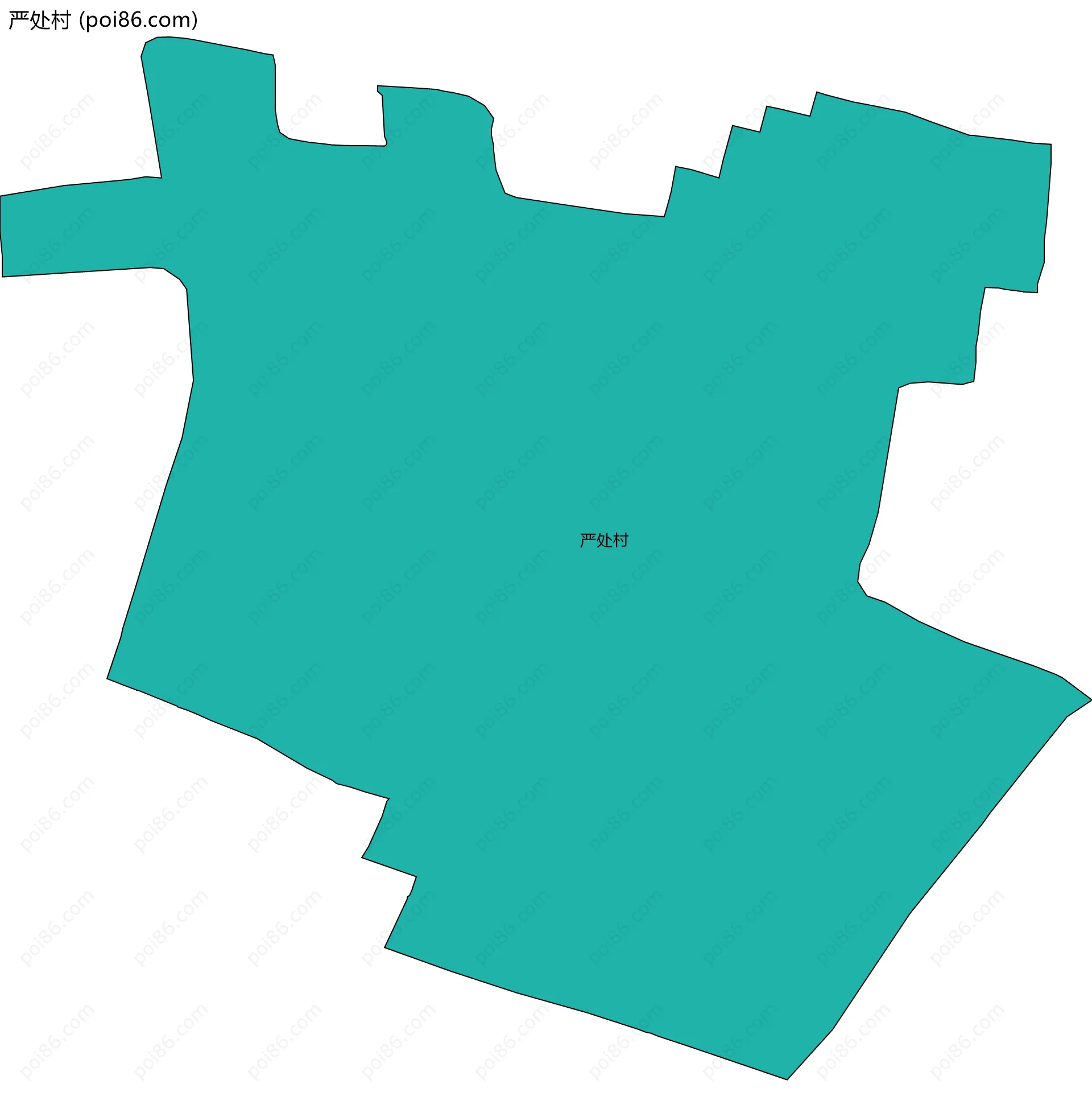 严处村边界地图