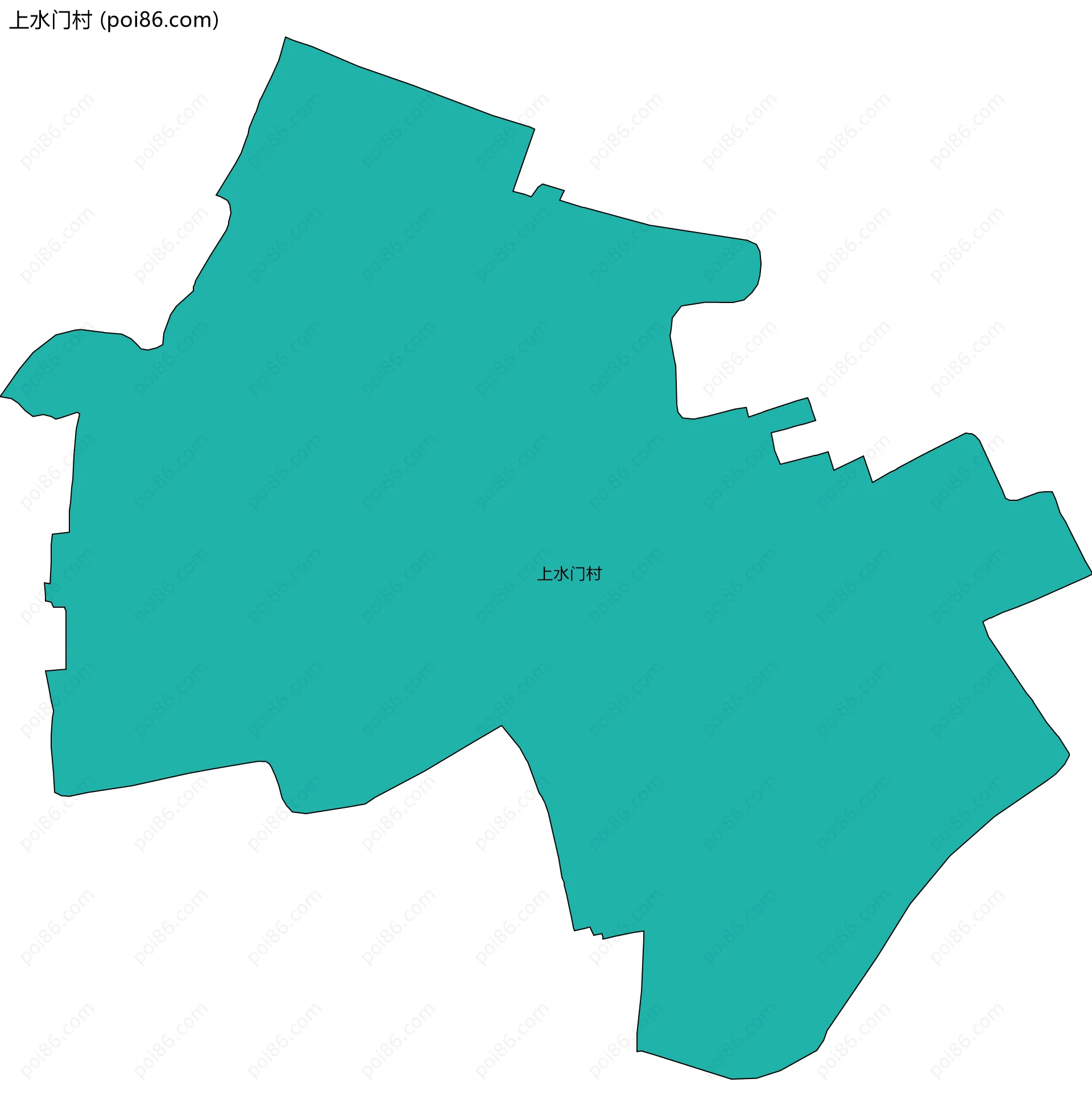 上水门村边界地图