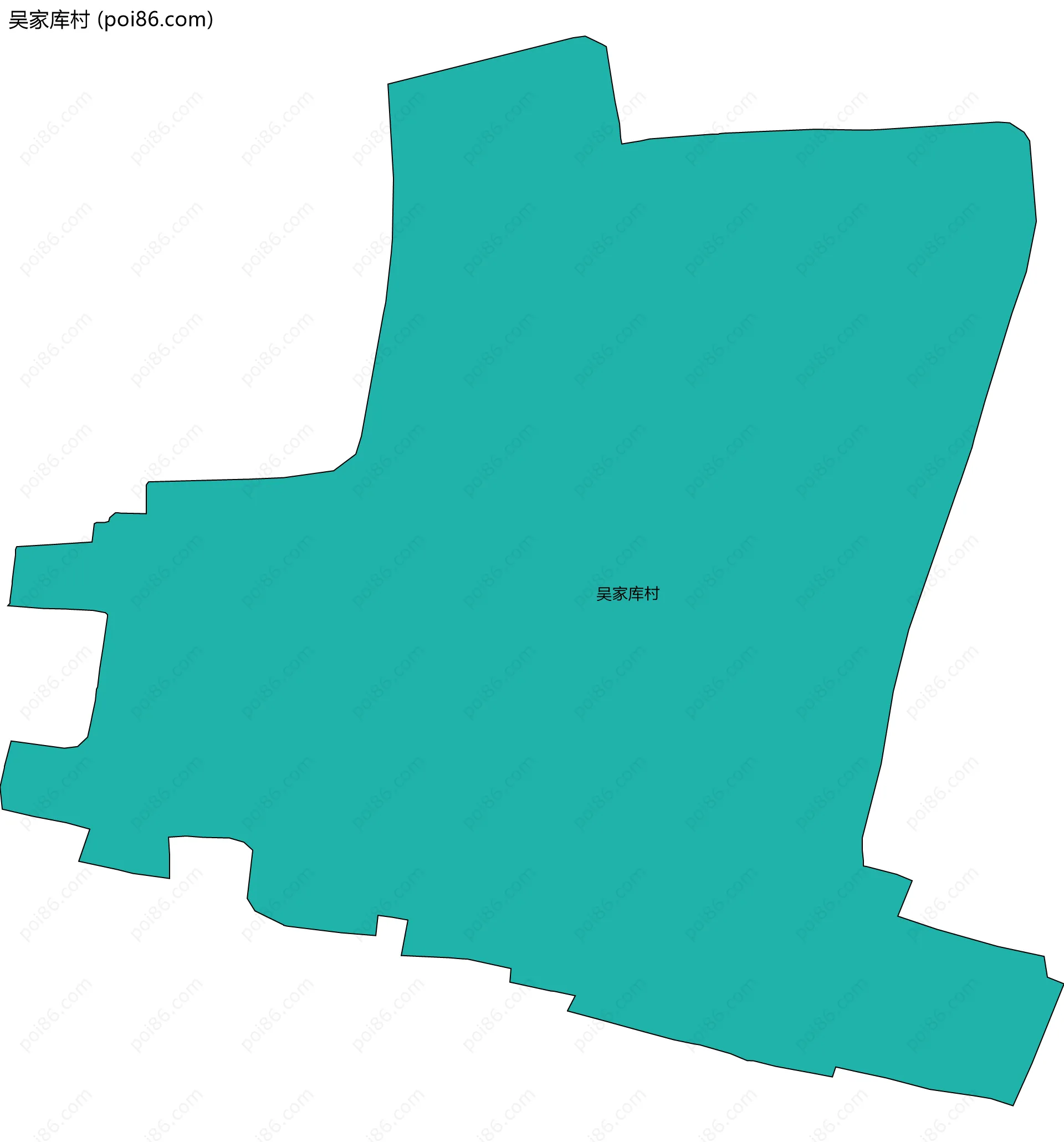吴家库村边界地图