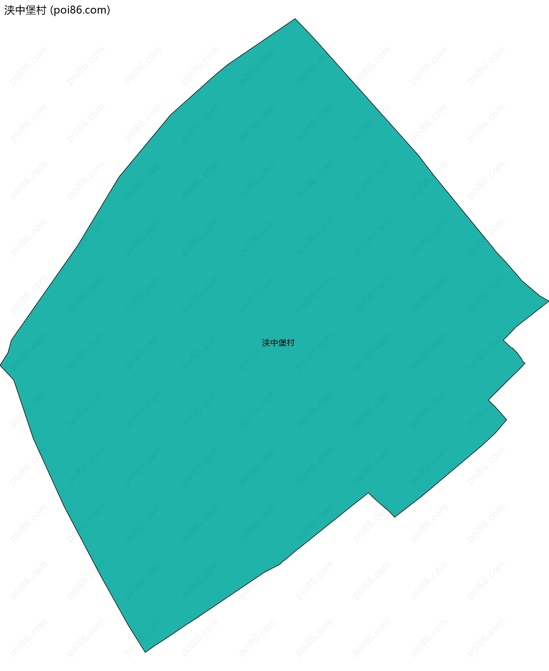 浃中堡村边界地图