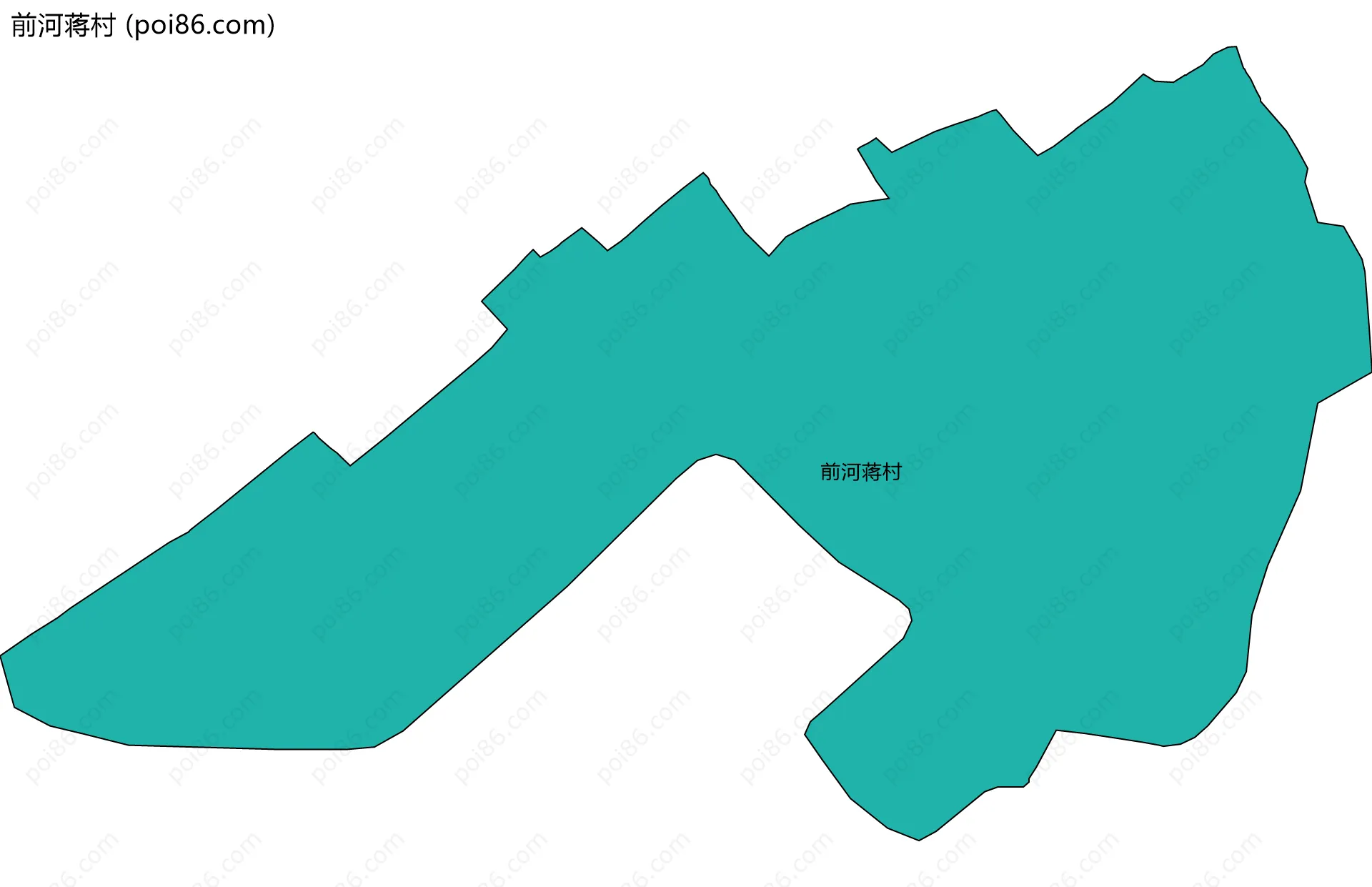 前河蒋村边界地图