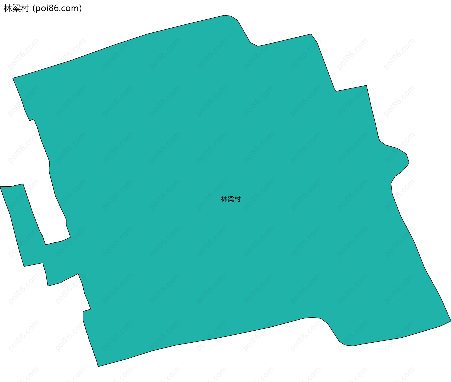 林梁村边界地图
