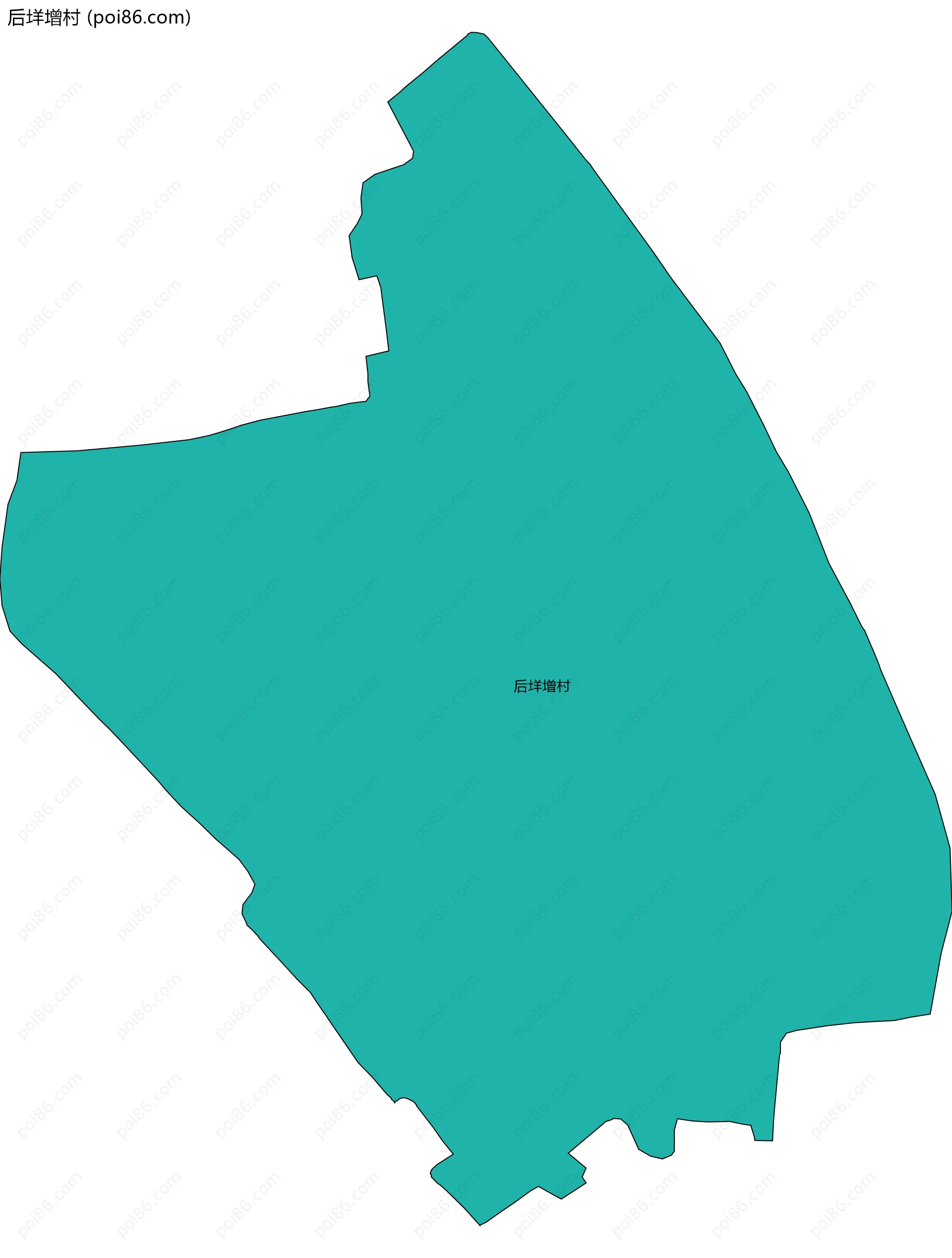 后垟增村边界地图