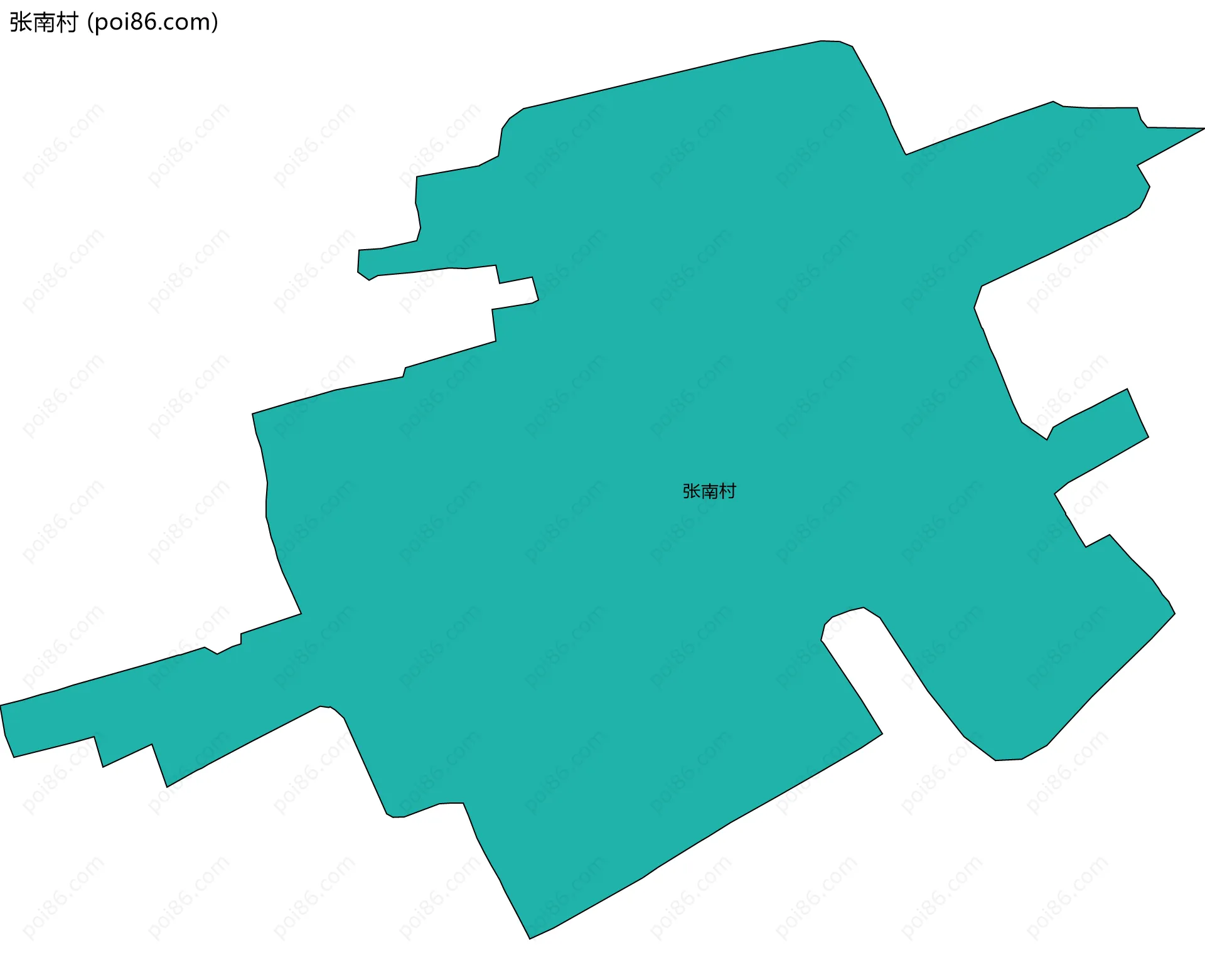 张南村边界地图
