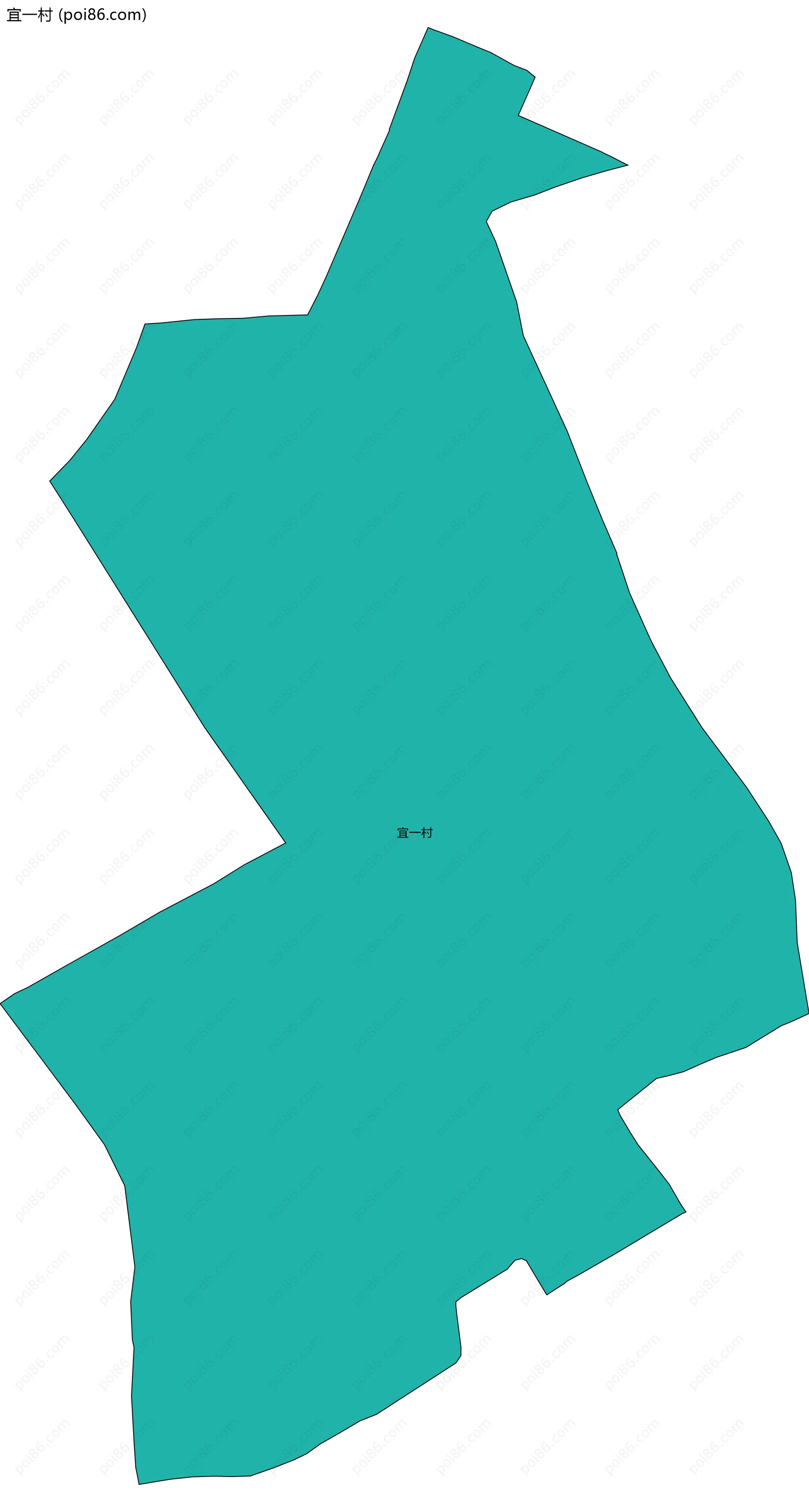 宜一村边界地图