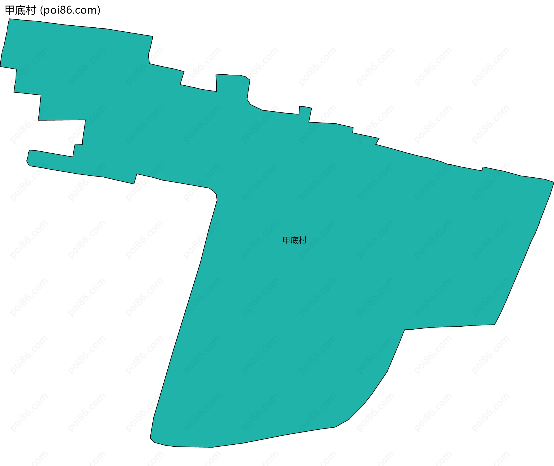 甲底村边界地图
