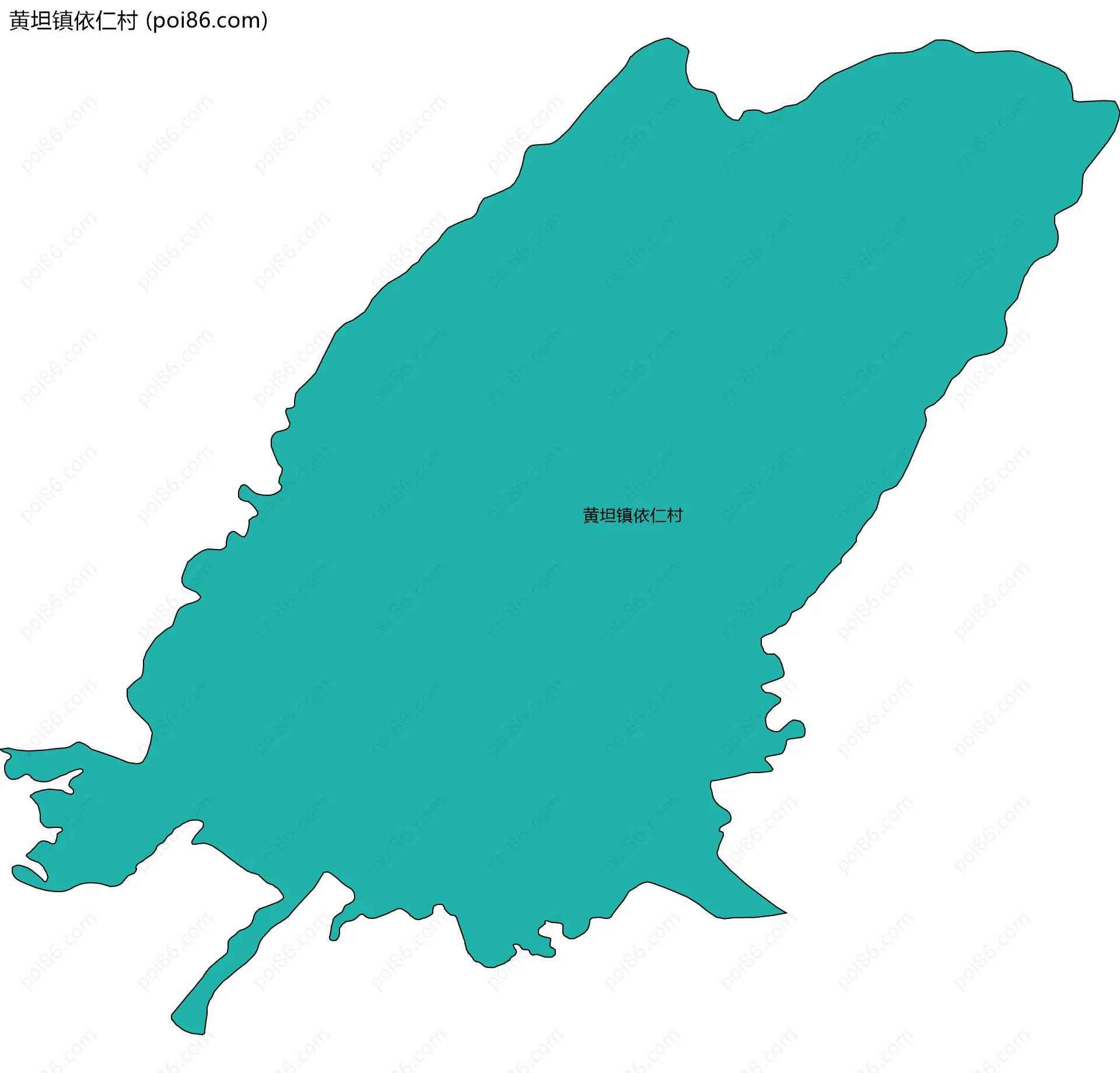 黄坦镇依仁村边界地图