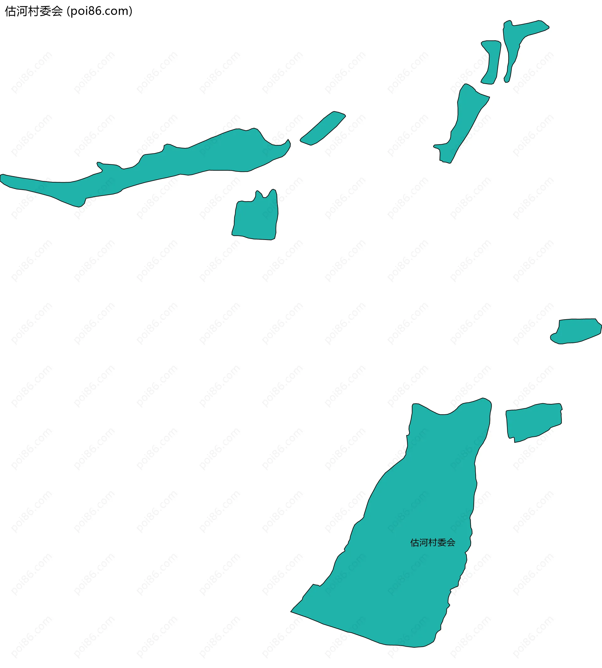 估河村委会边界地图