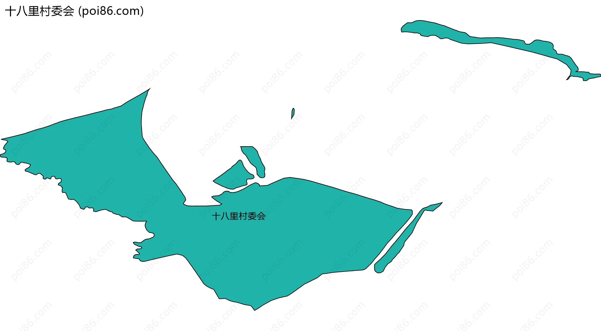 十八里村委会边界地图