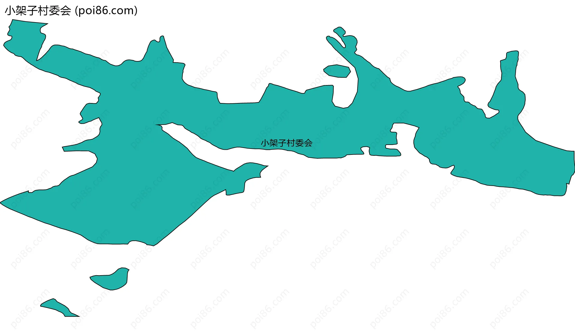 小架子村委会边界地图