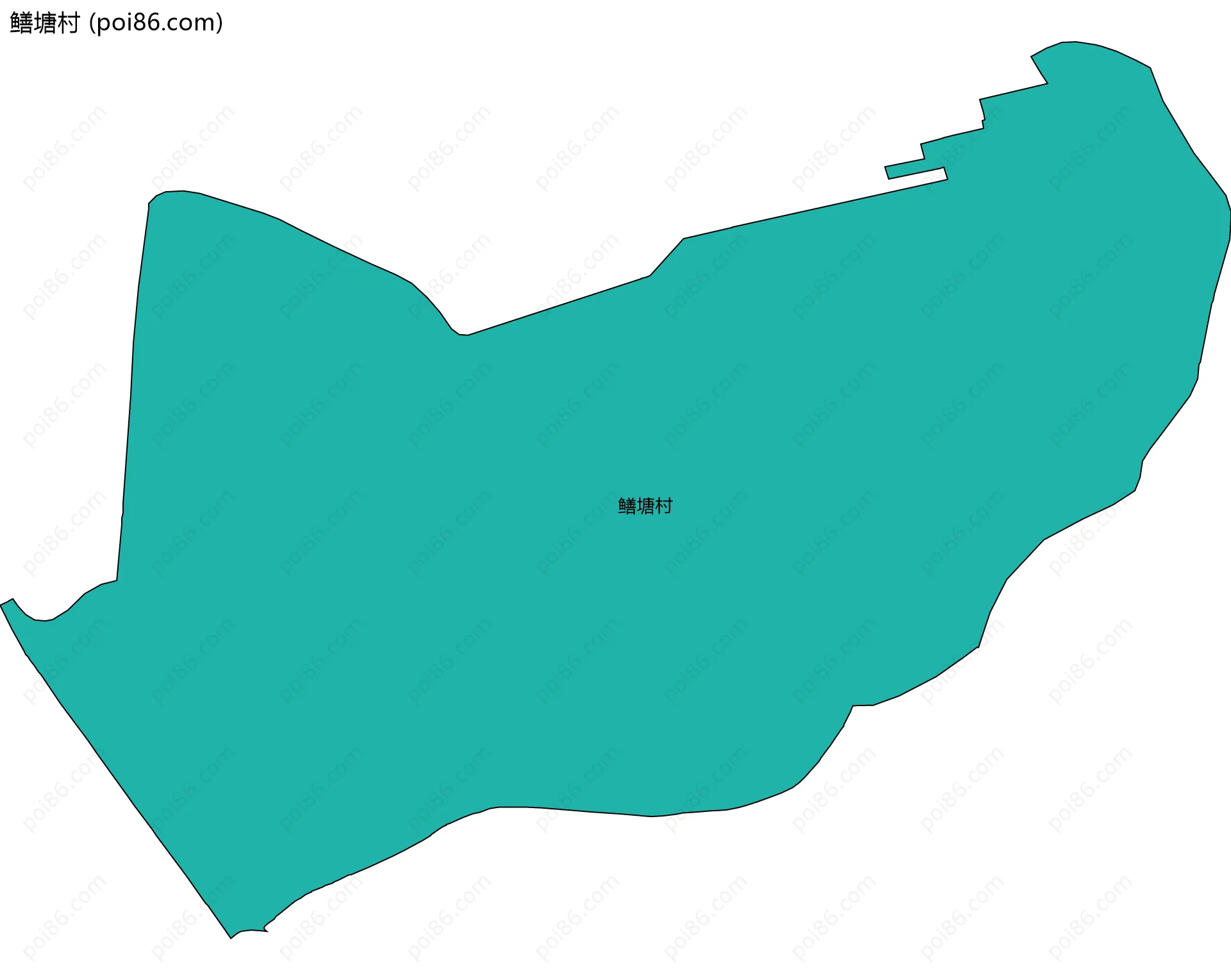 鳝塘村边界地图