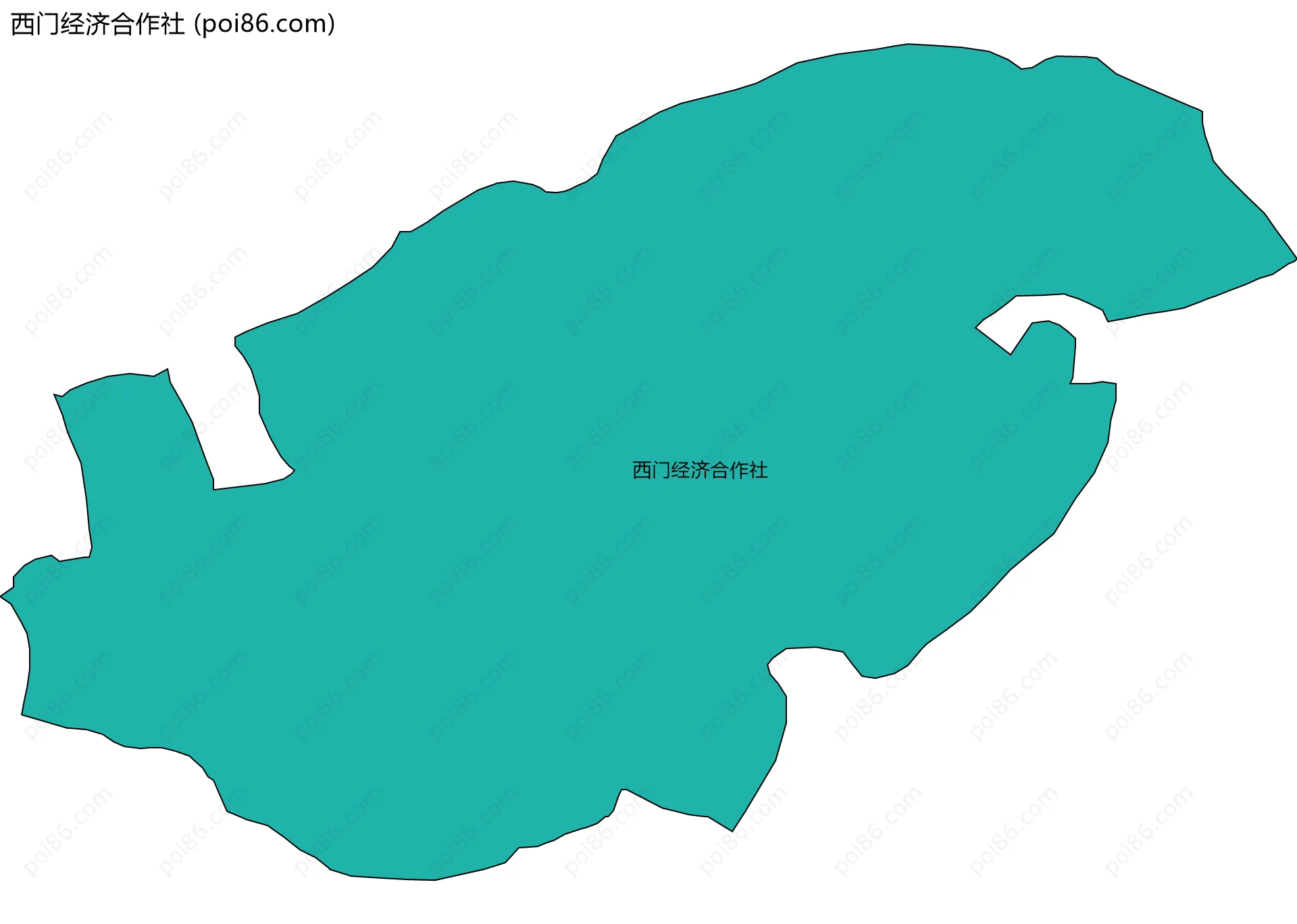 西门经济合作社边界地图