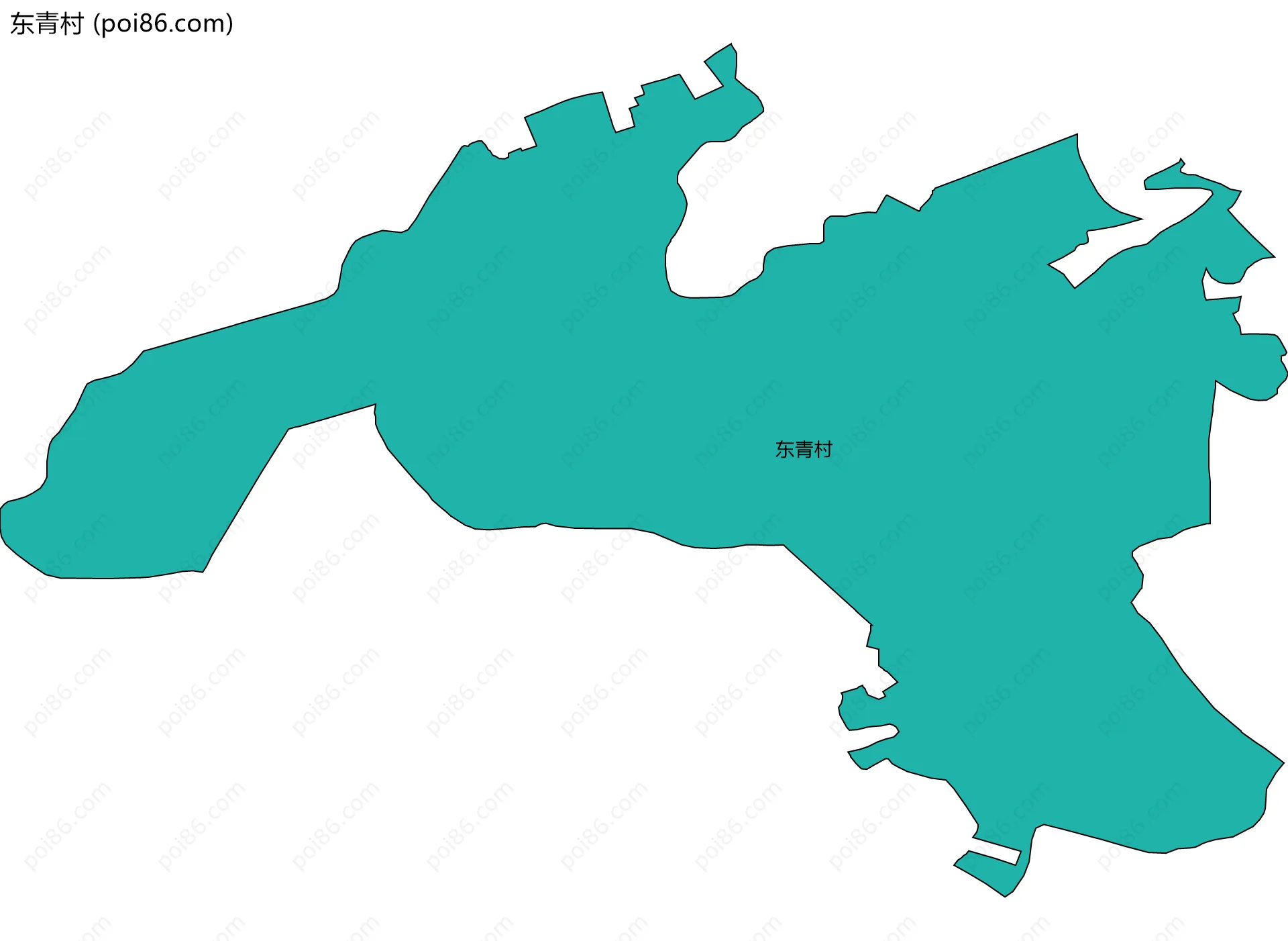 东青村边界地图