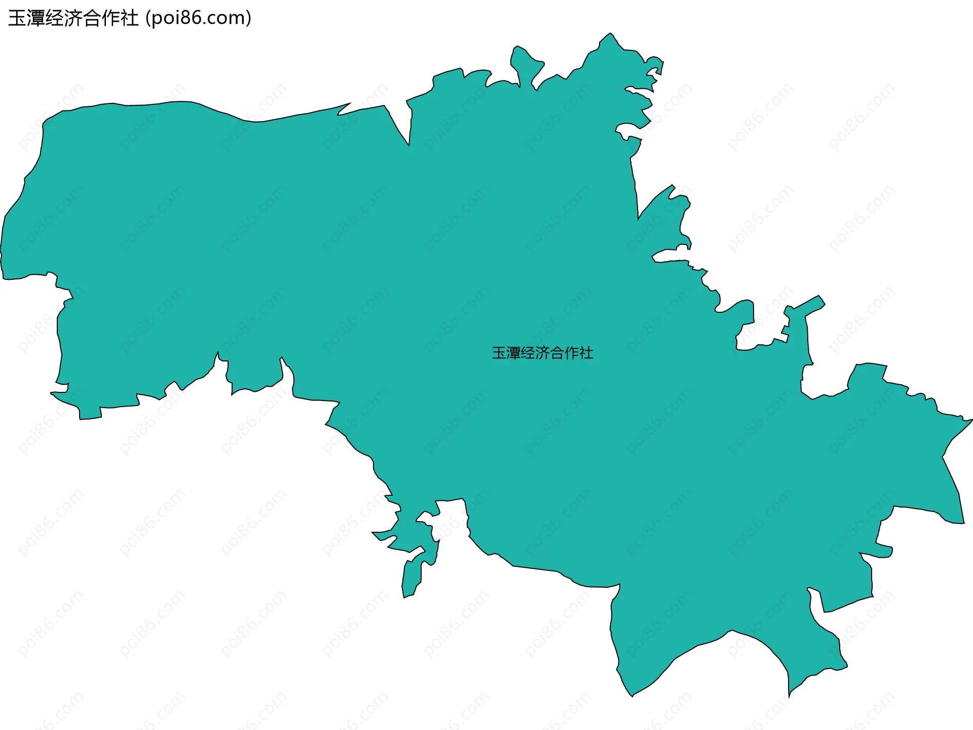 玉潭经济合作社边界地图