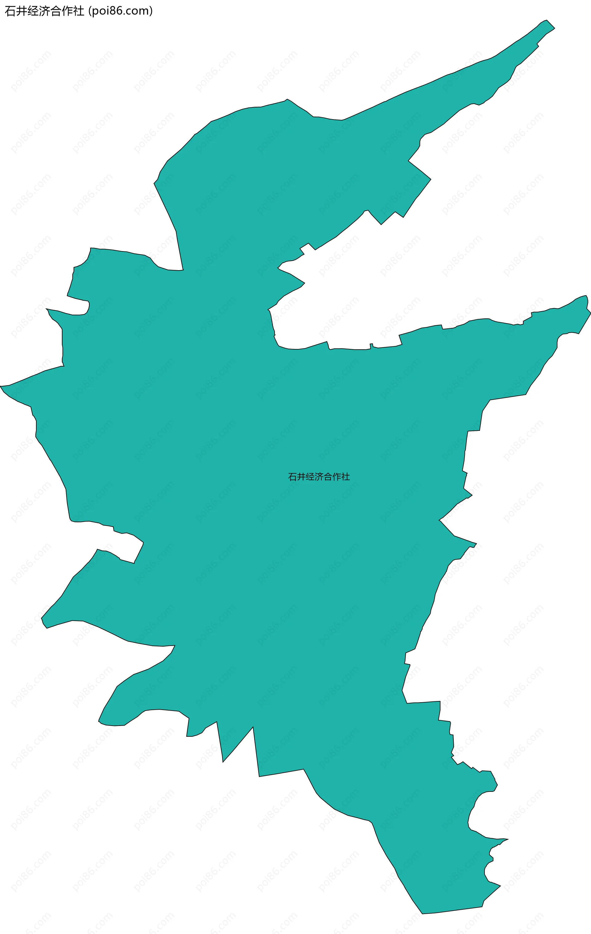 石井经济合作社边界地图