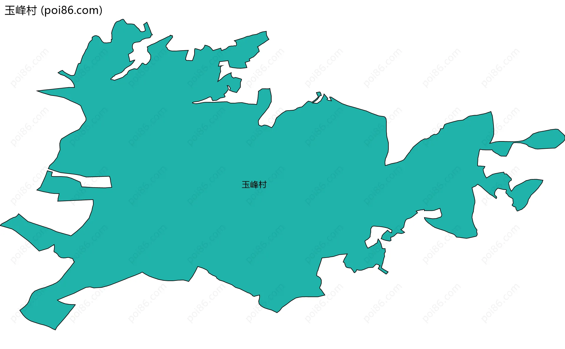 玉峰村边界地图
