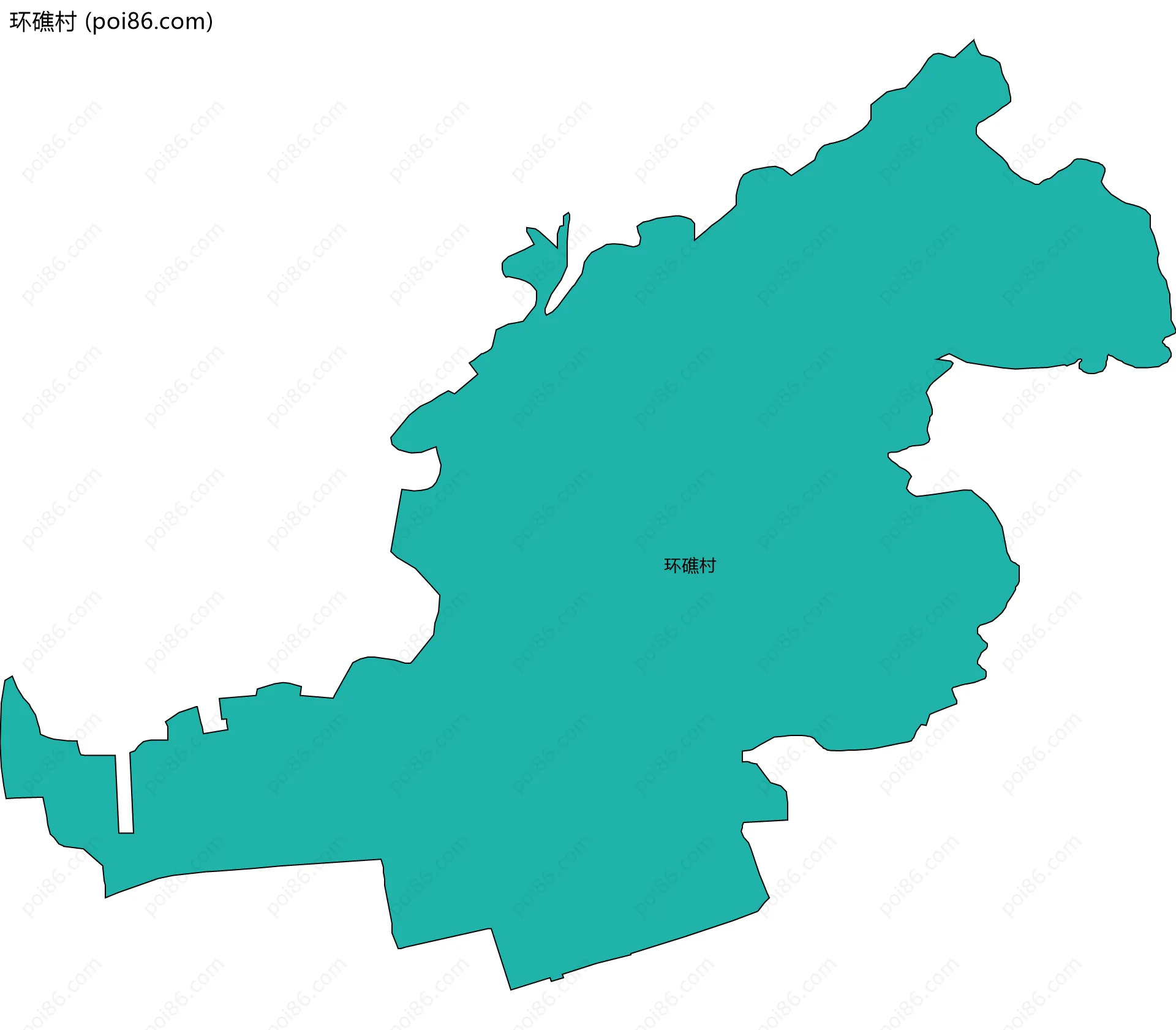 环礁村边界地图