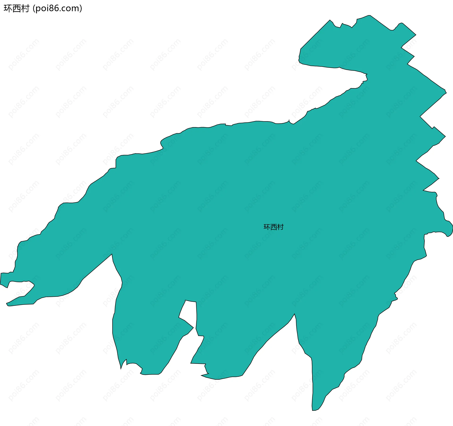 环西村边界地图