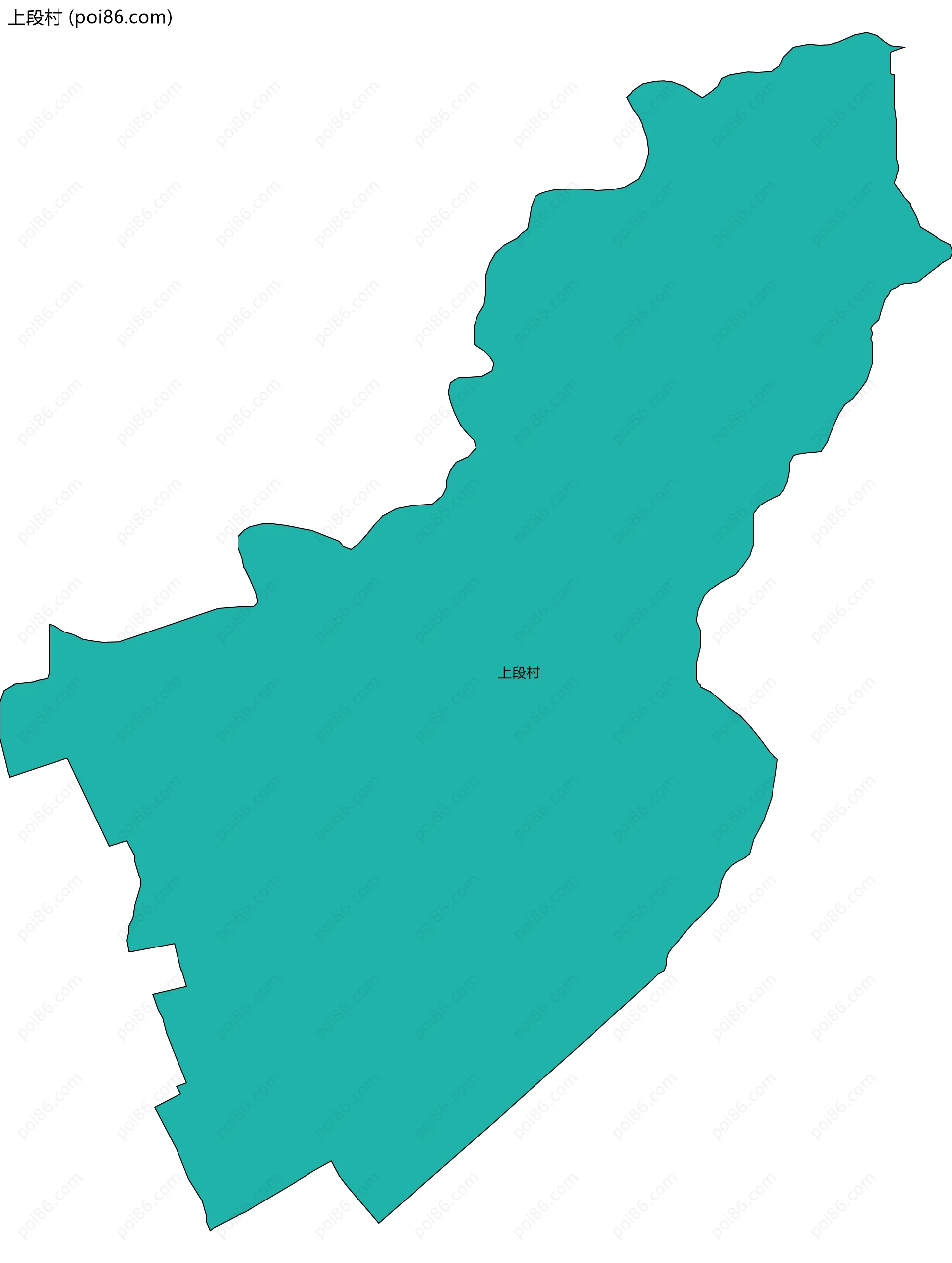 上段村边界地图