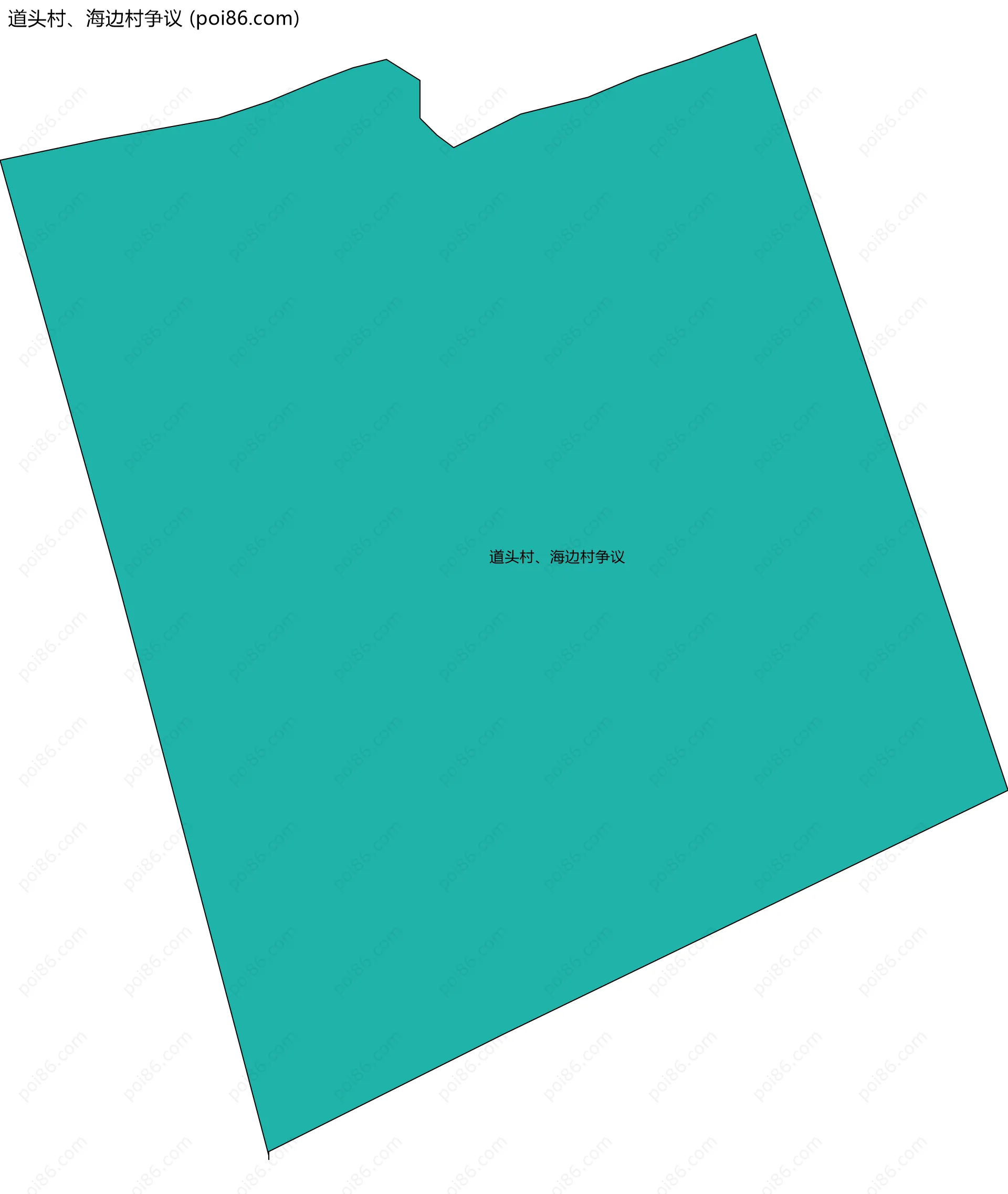 道头村、海边村争议边界地图