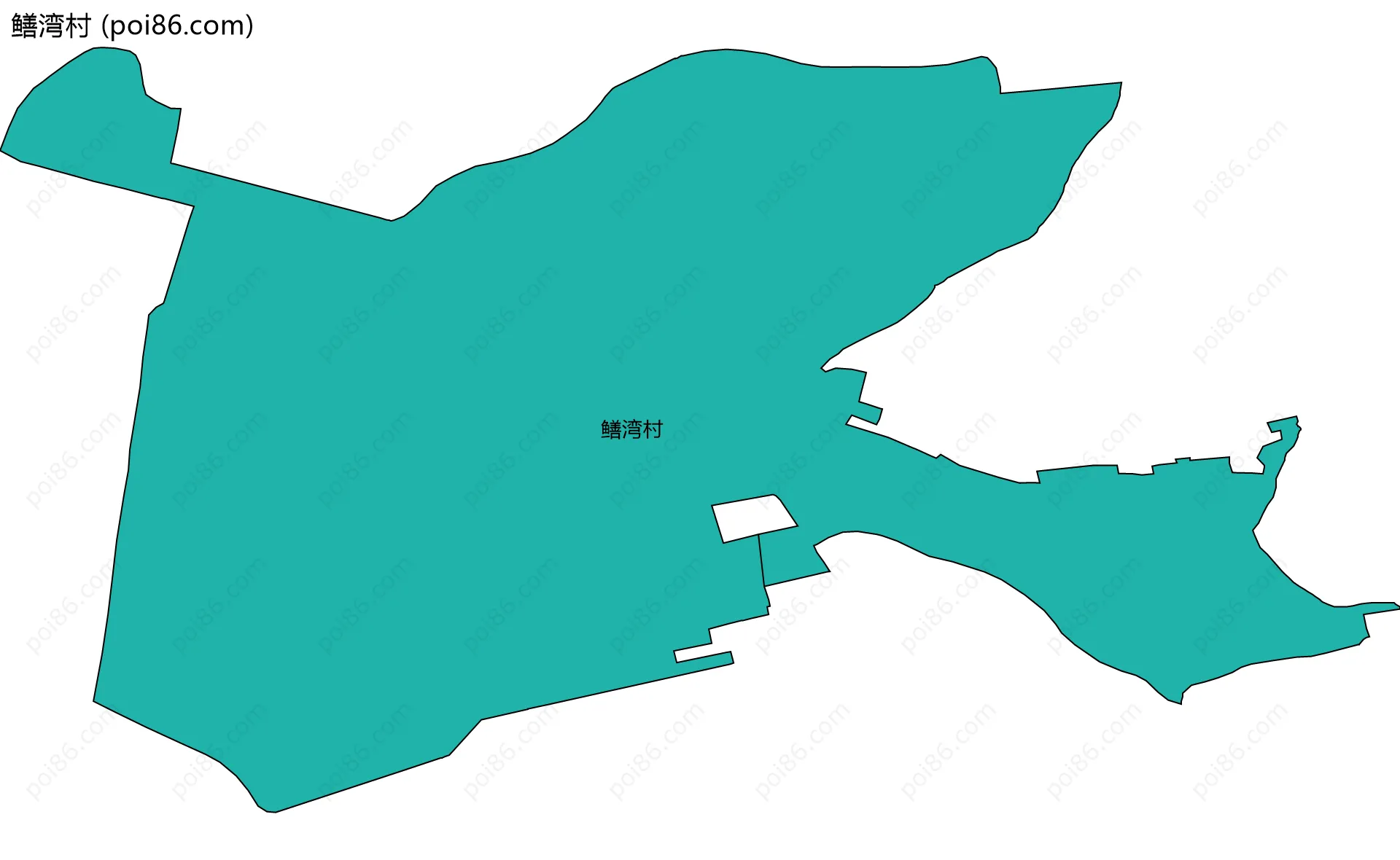 鳝湾村边界地图