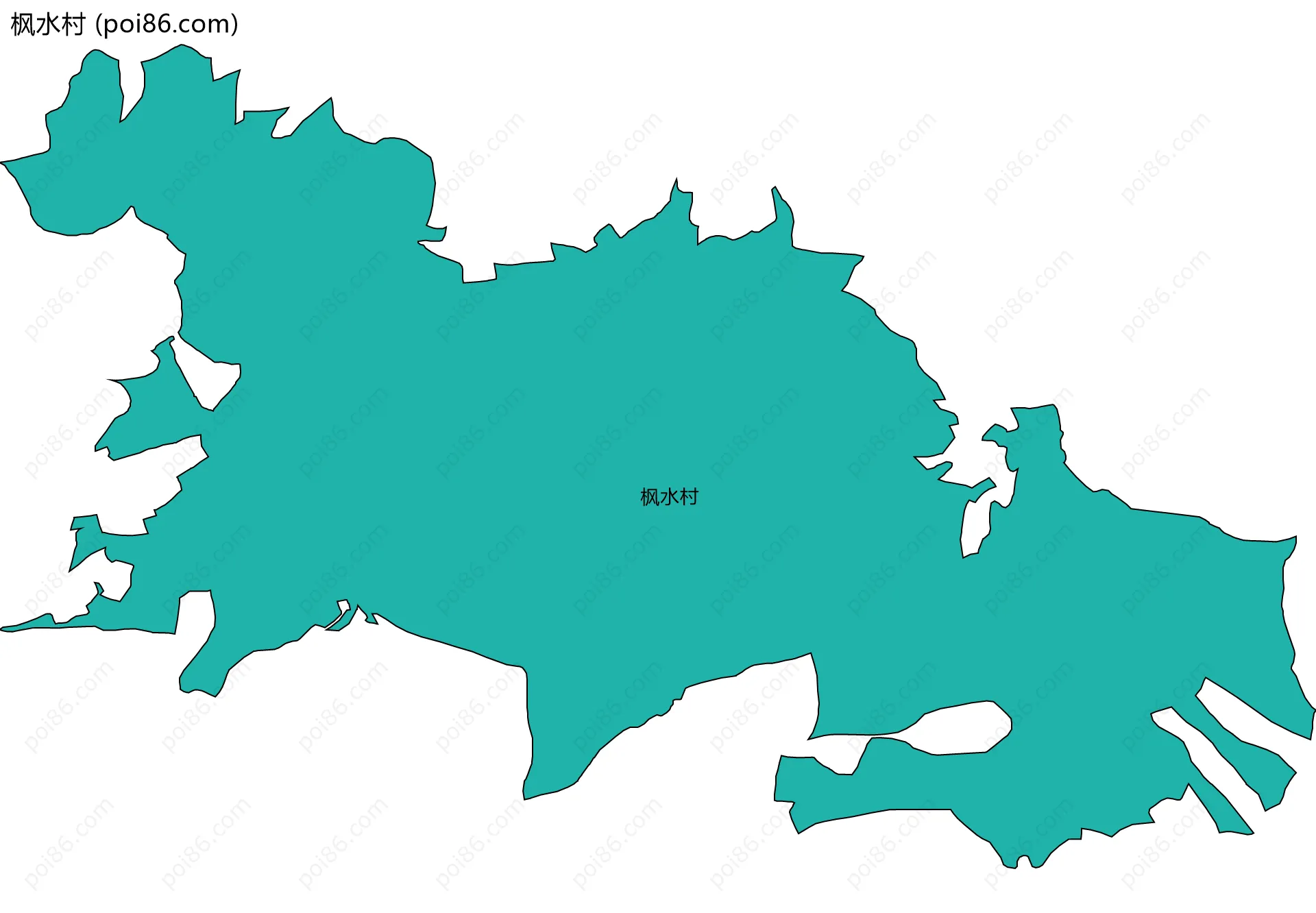 枫水村边界地图