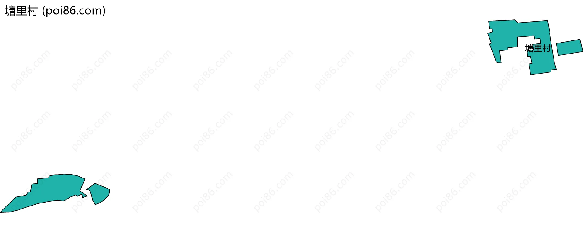 塘里村边界地图