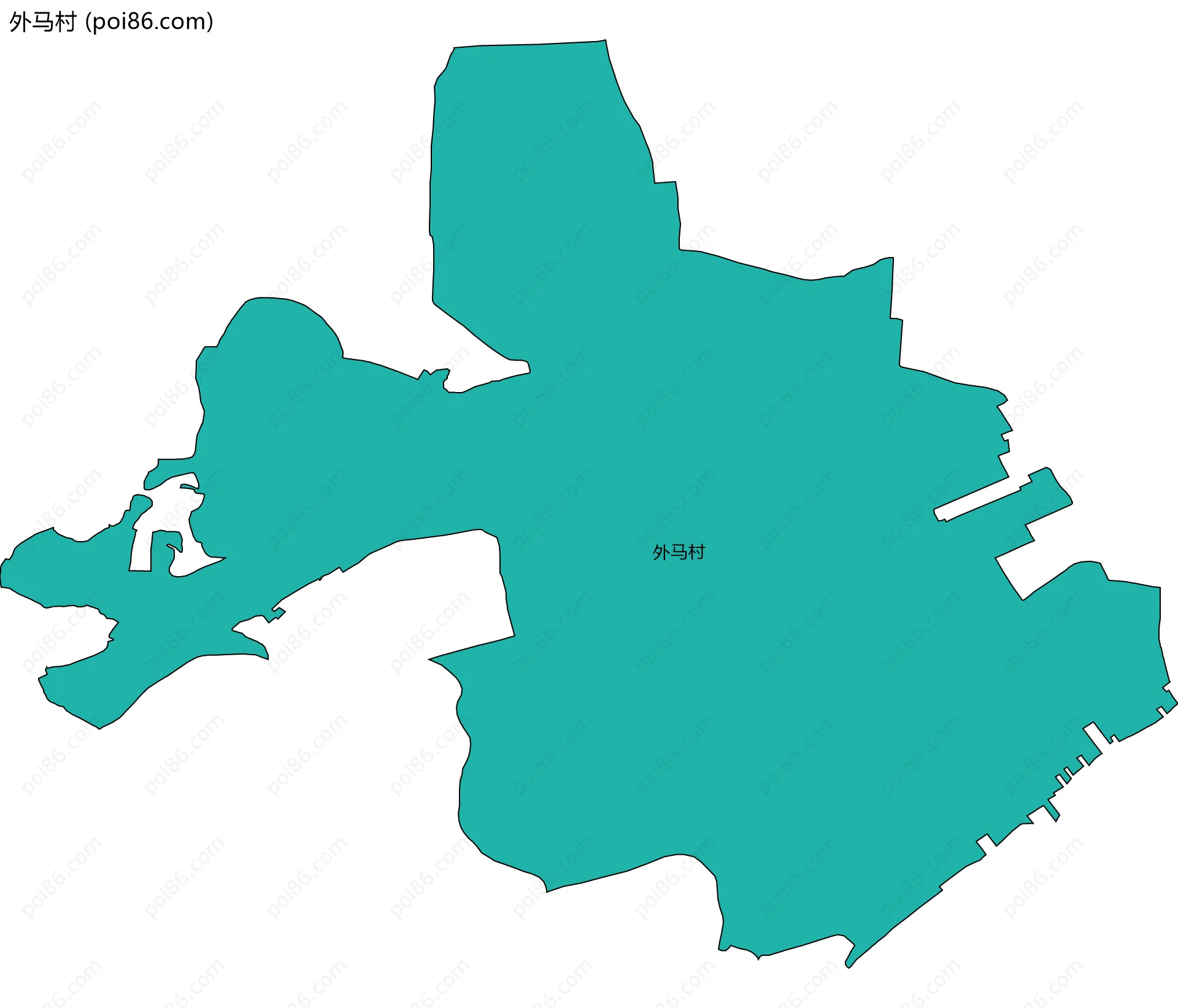 外马村边界地图