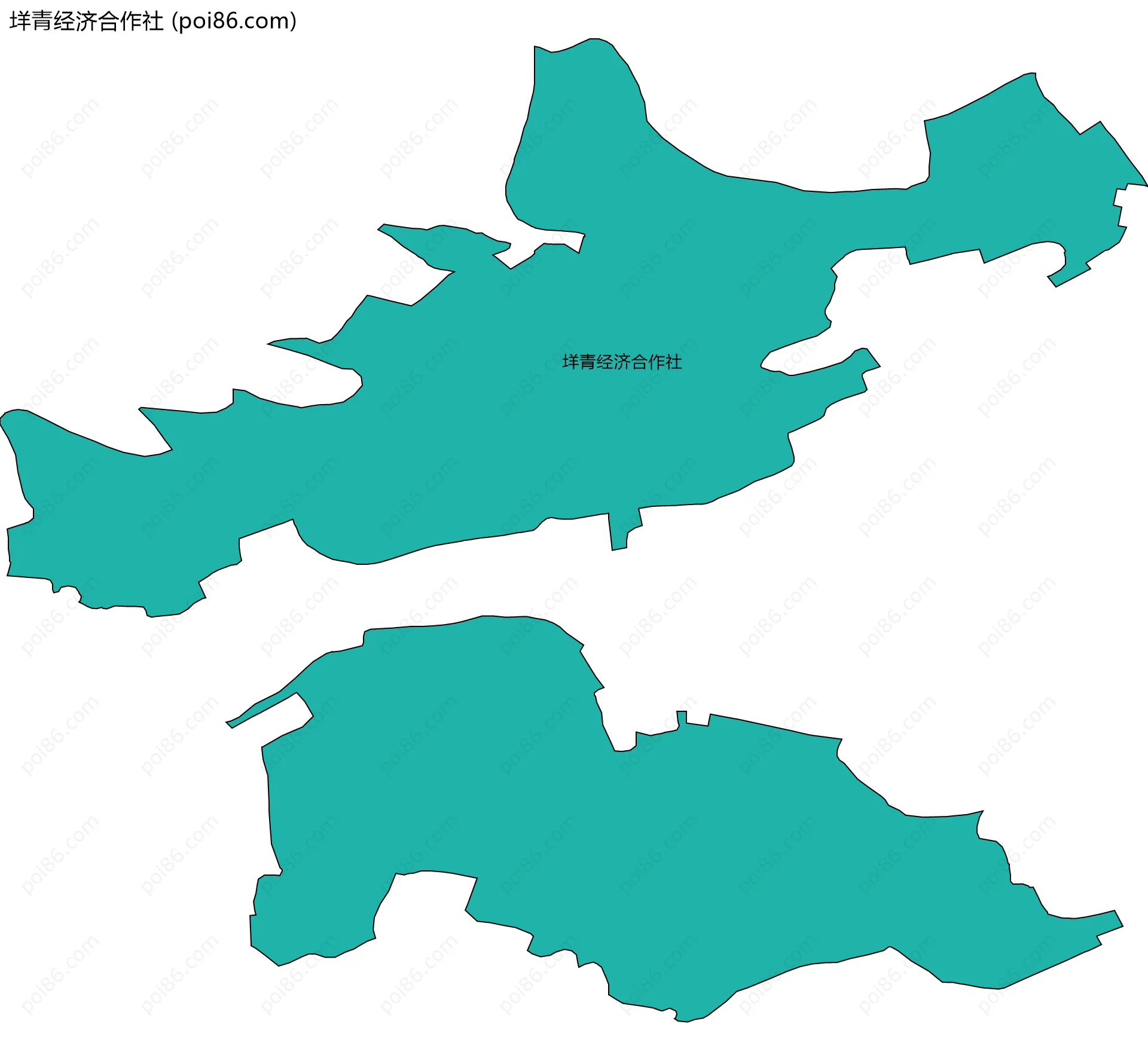 垟青经济合作社边界地图