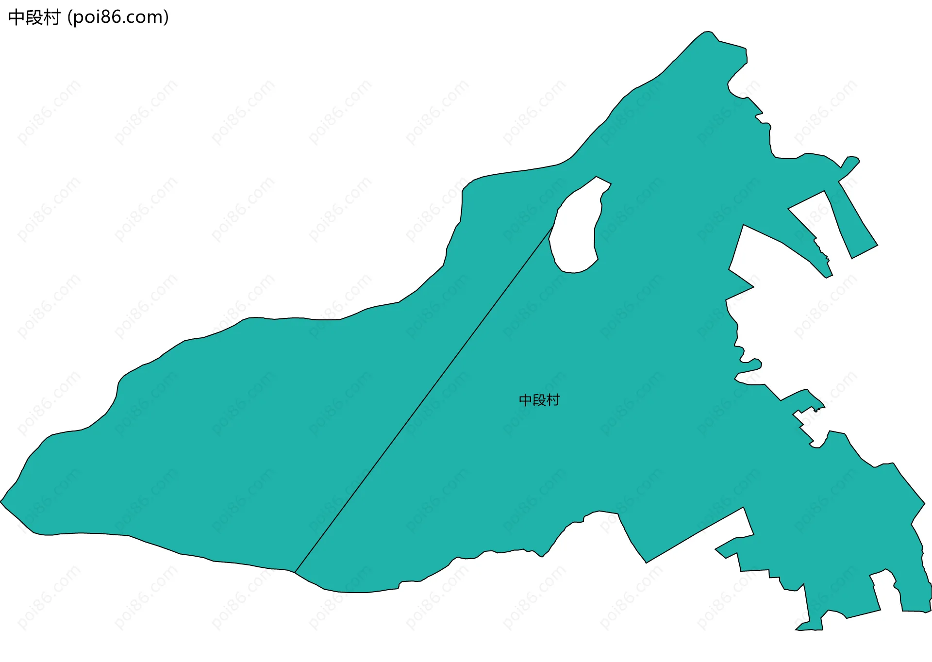 中段村边界地图